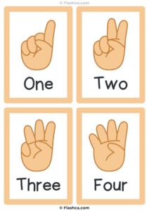 Finger Counting Flashcards