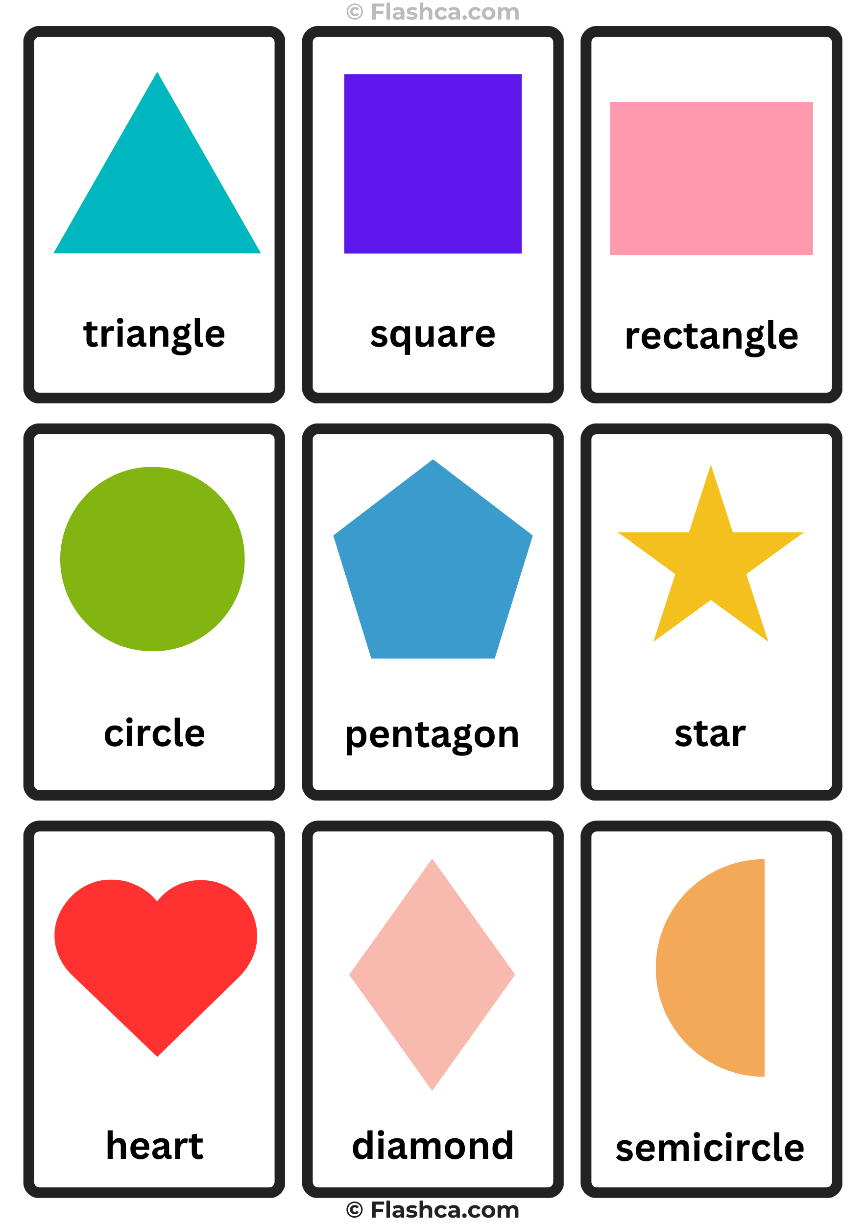Shapes Flashcards