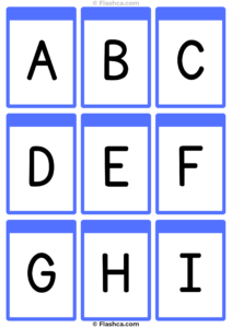 Uppercase Alphabet Flashcards