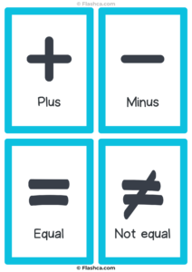 Math Symbols Flashcards