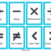 Math Symbols Flashcards - 8 symbols - Image 2