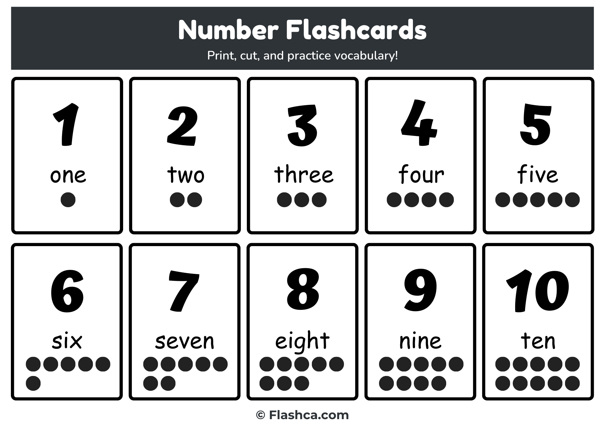 Number Flashcards