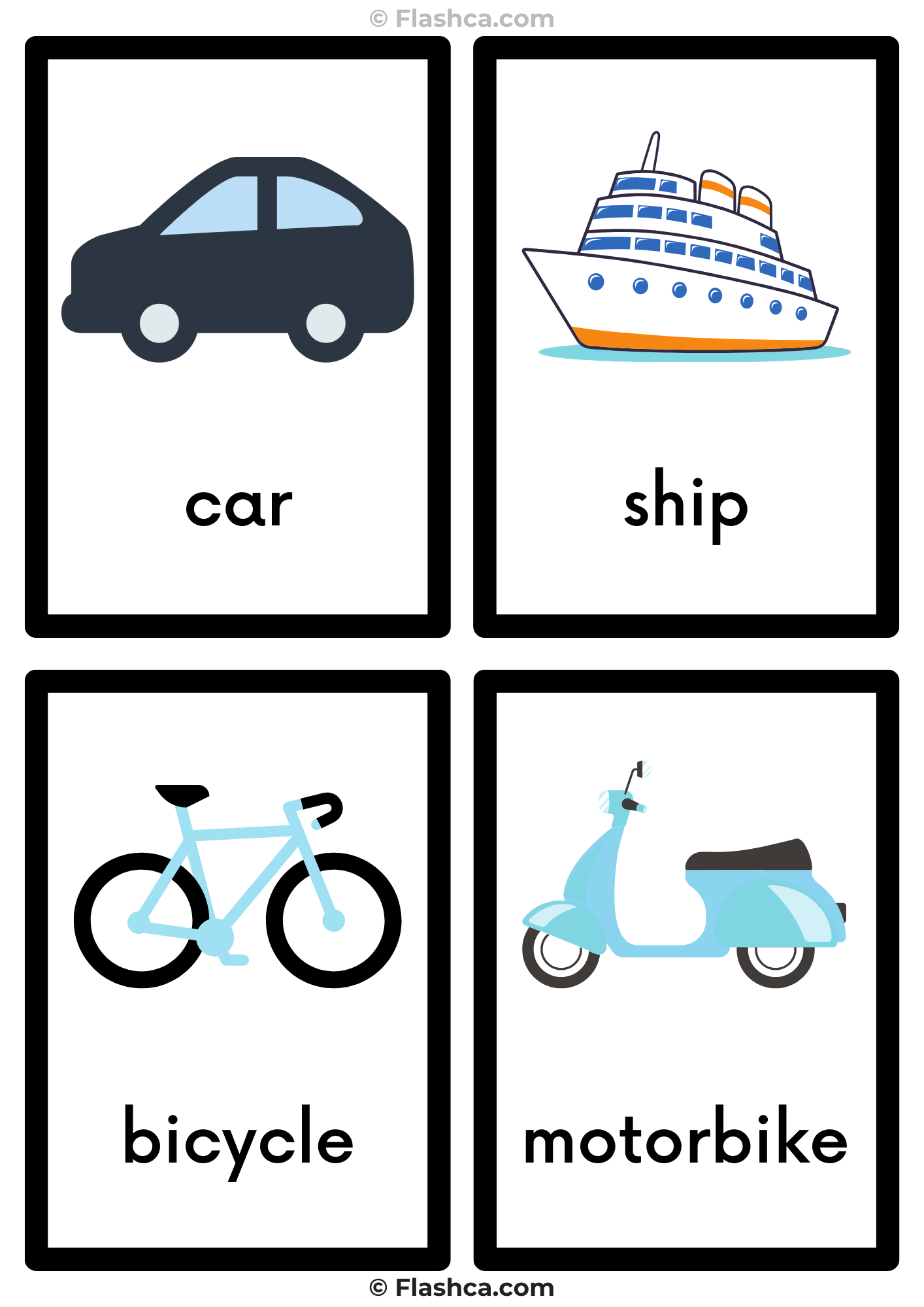 Transportation Flashcards