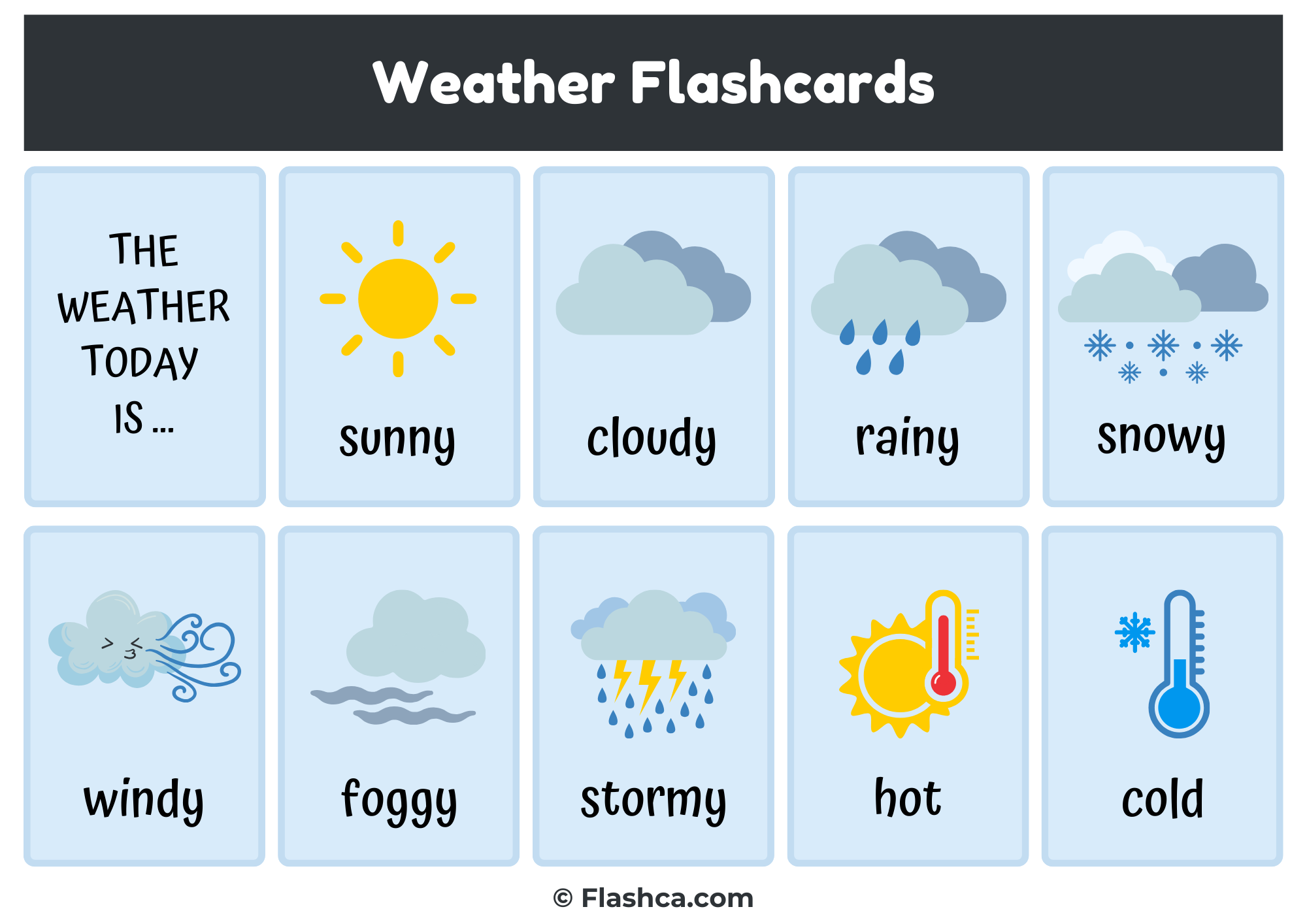Weather Flashcards