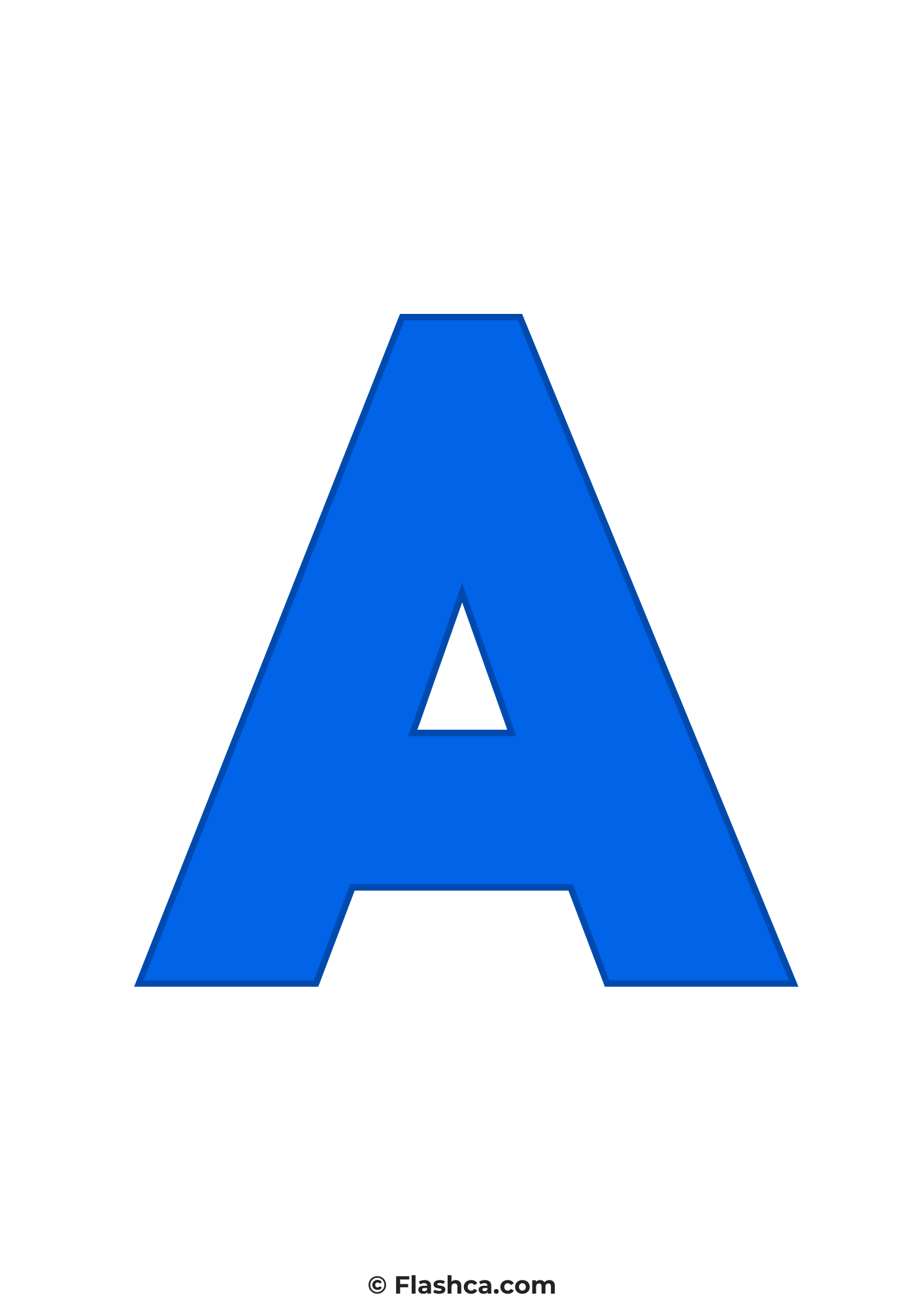 Blue letter