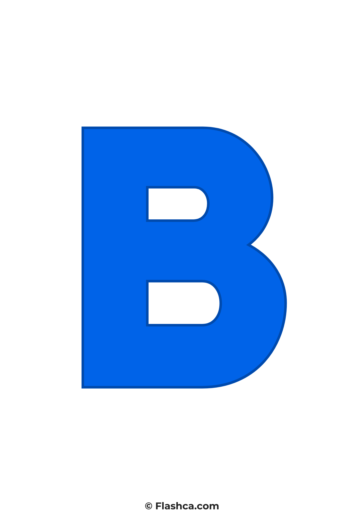 Blue letter b Blue letter b