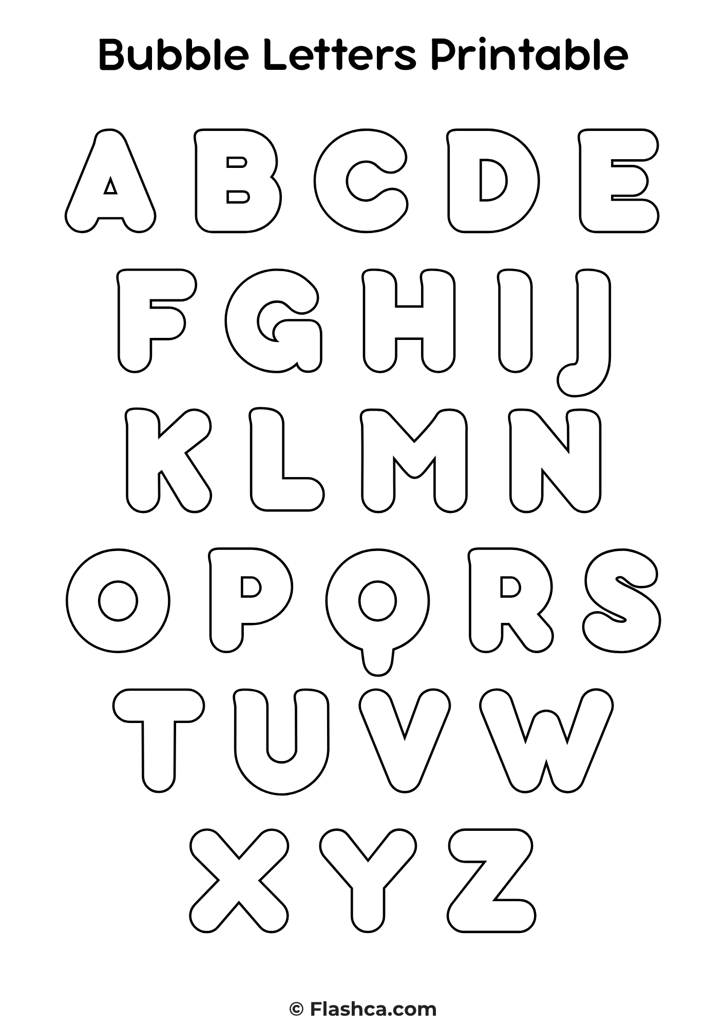 Bubble Letters