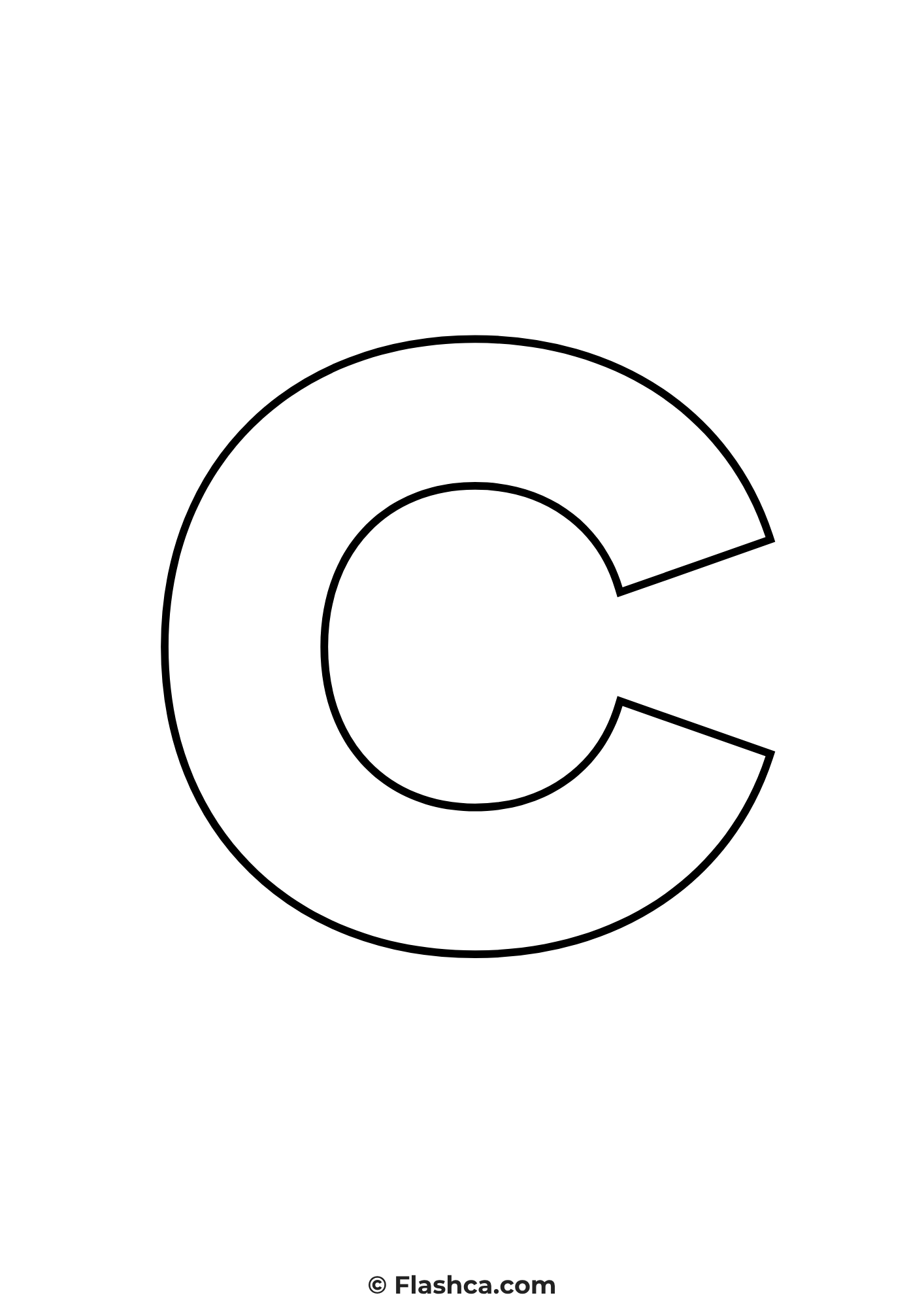 Full Page Printable Letter c Full Page Printable Letter c