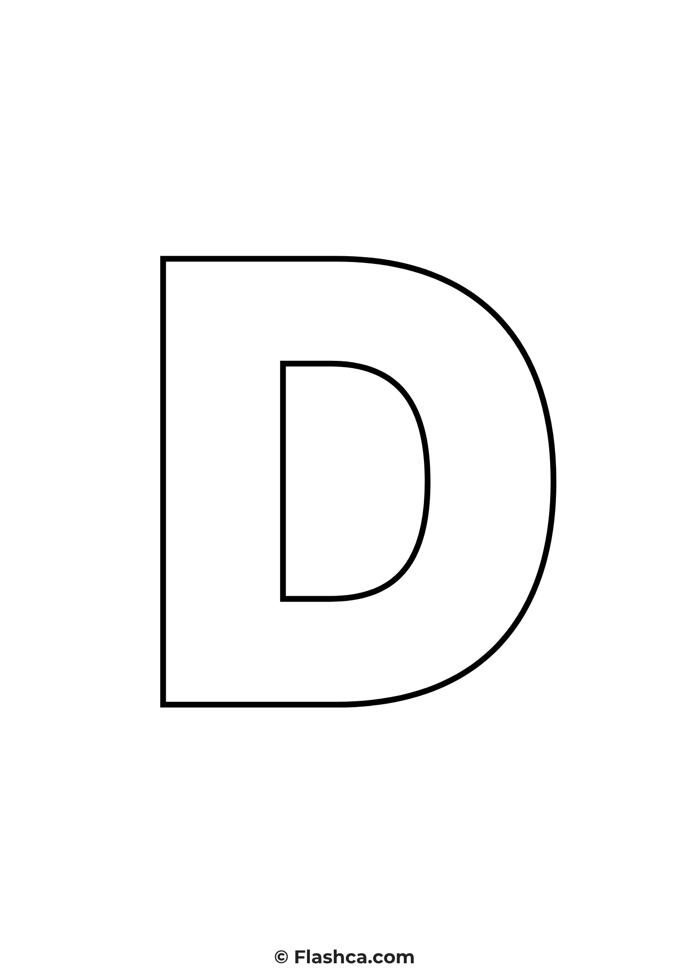 Full Page Printable Letter d Full Page Printable Letter d