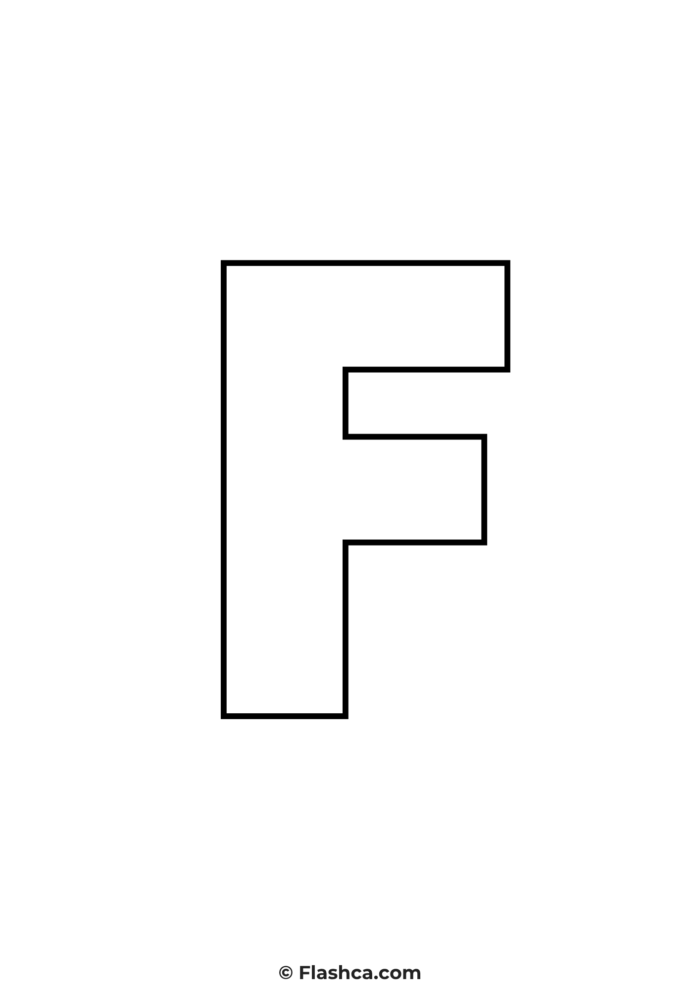 Full Page Printable Letter f Full Page Printable Letter f