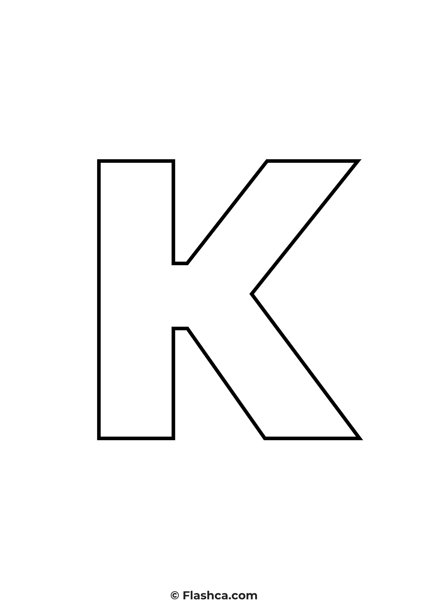 Full Page Printable Letter k Full Page Printable Letter k