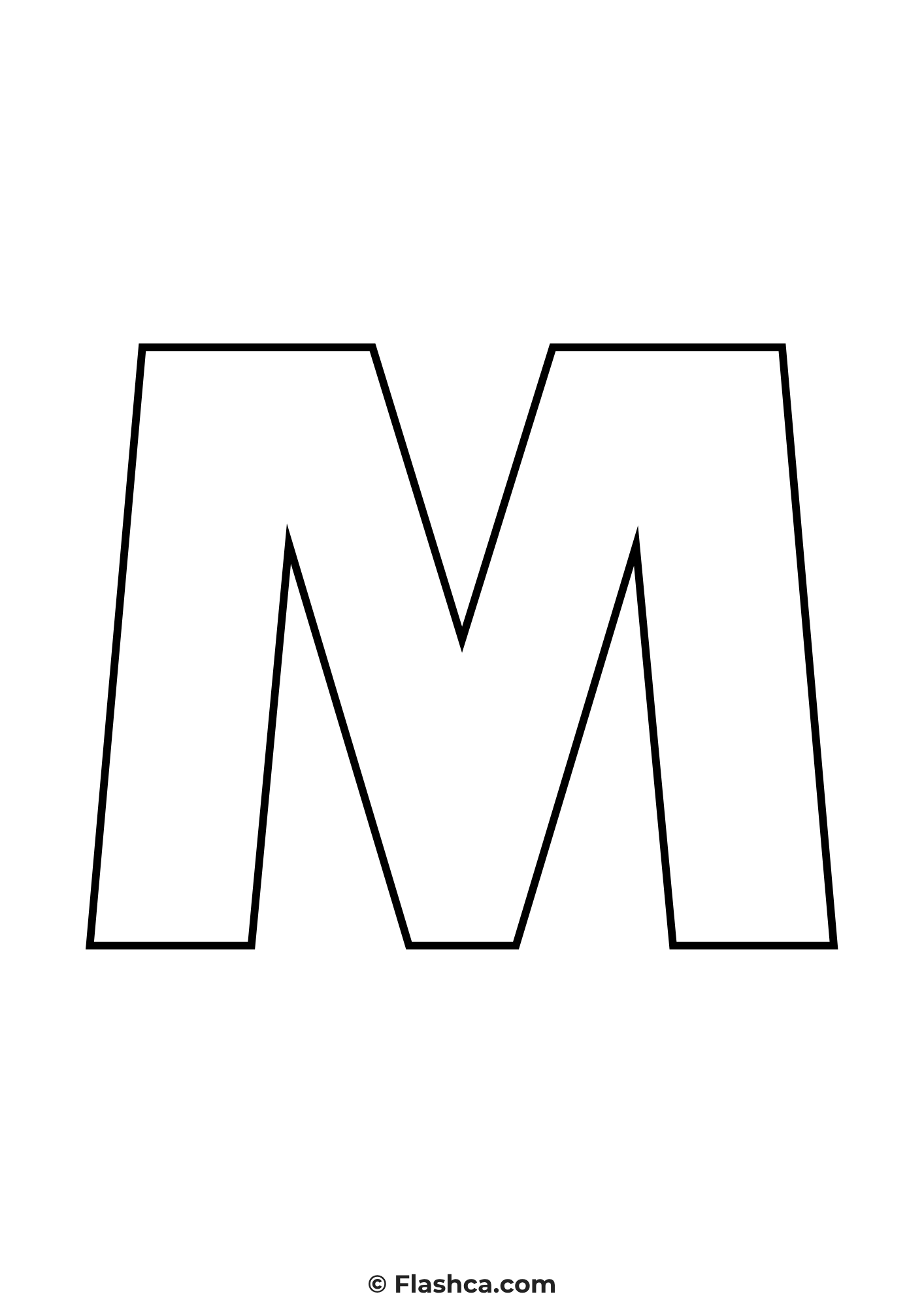 Full Page Printable Letter m Full Page Printable Letter m