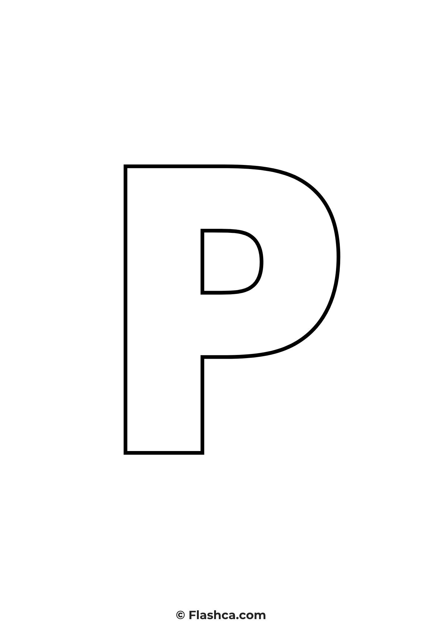 Full Page Printable Letter p Full Page Printable Letter p