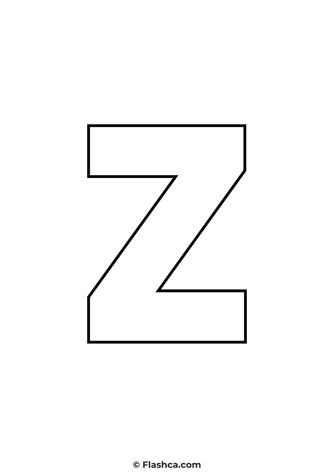 Full Page Printable Letter z Full Page Printable Letter z