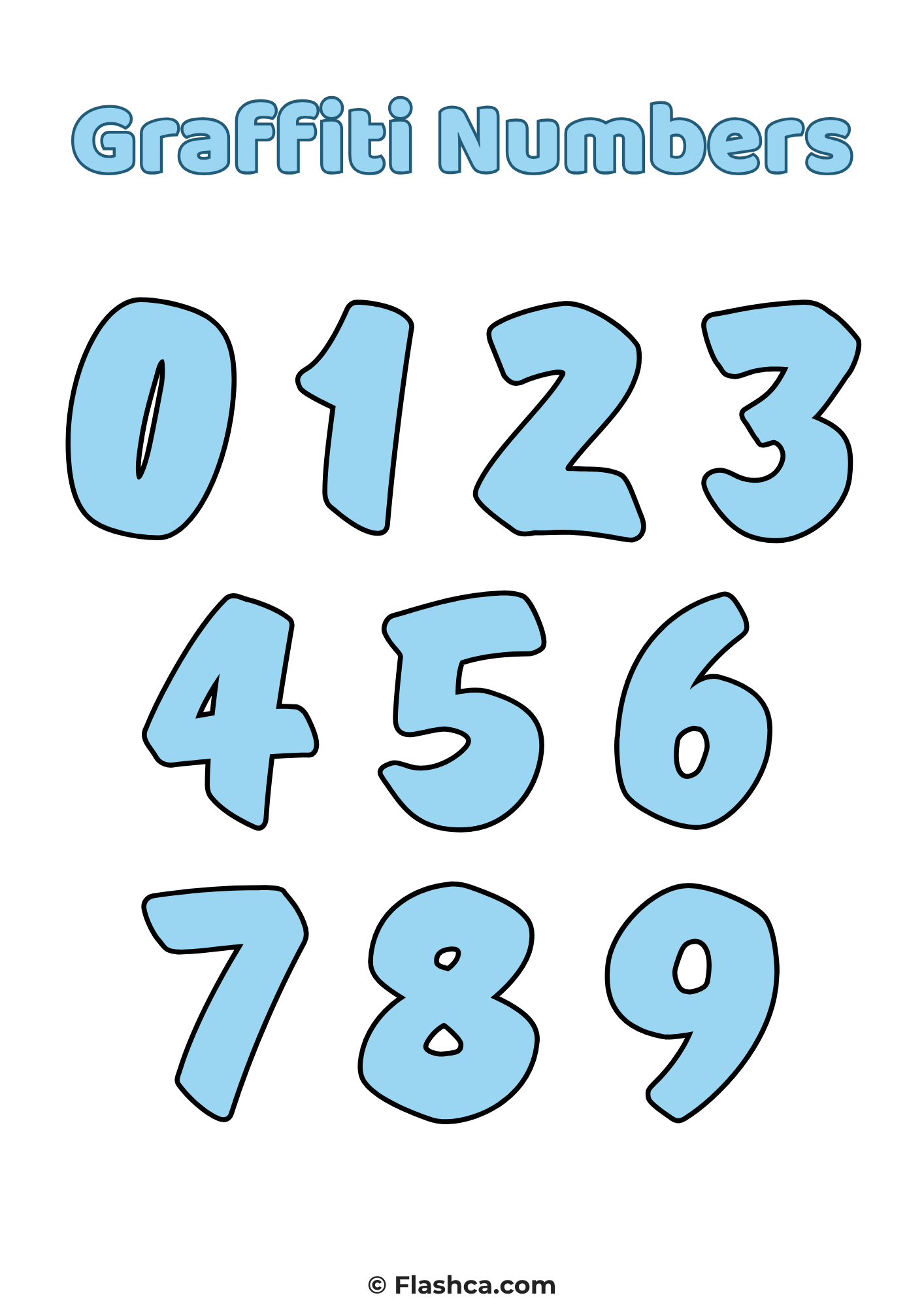 Graffiti Numbers set 2