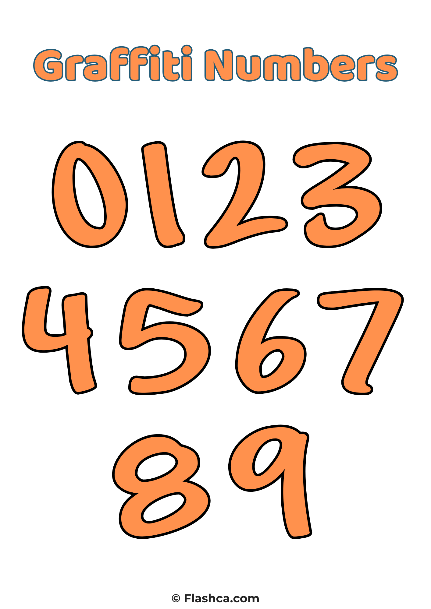 Graffiti Numbers set 3