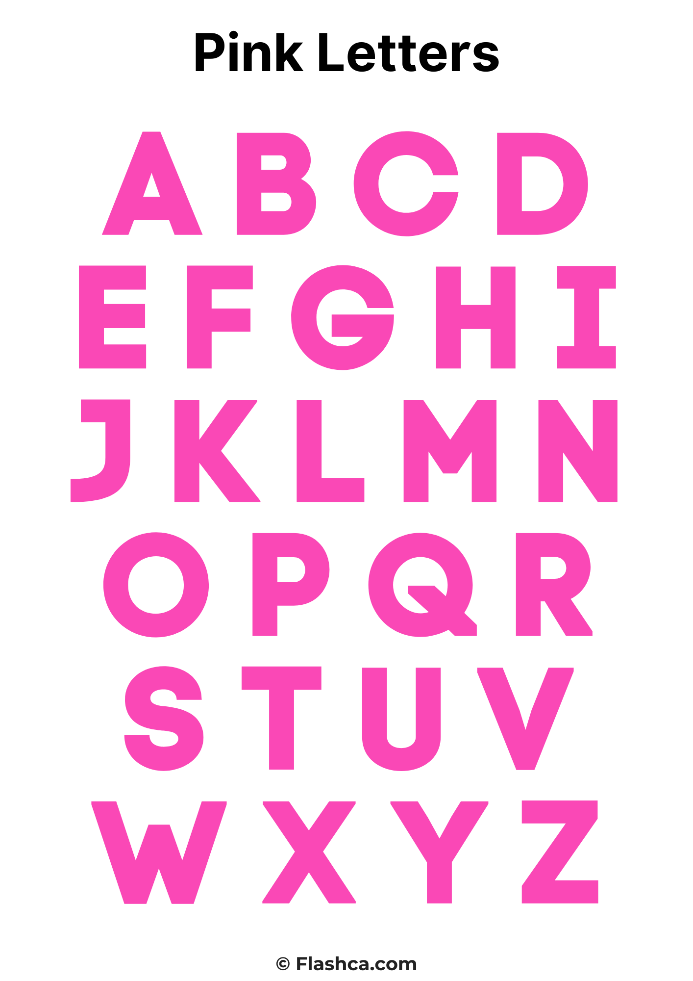 Pink Letters Pink Letters