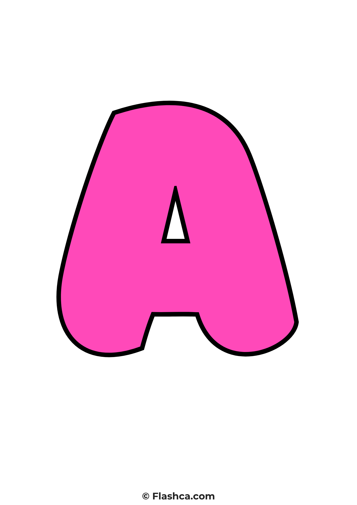Pink bubble letter a Pink bubble letter a