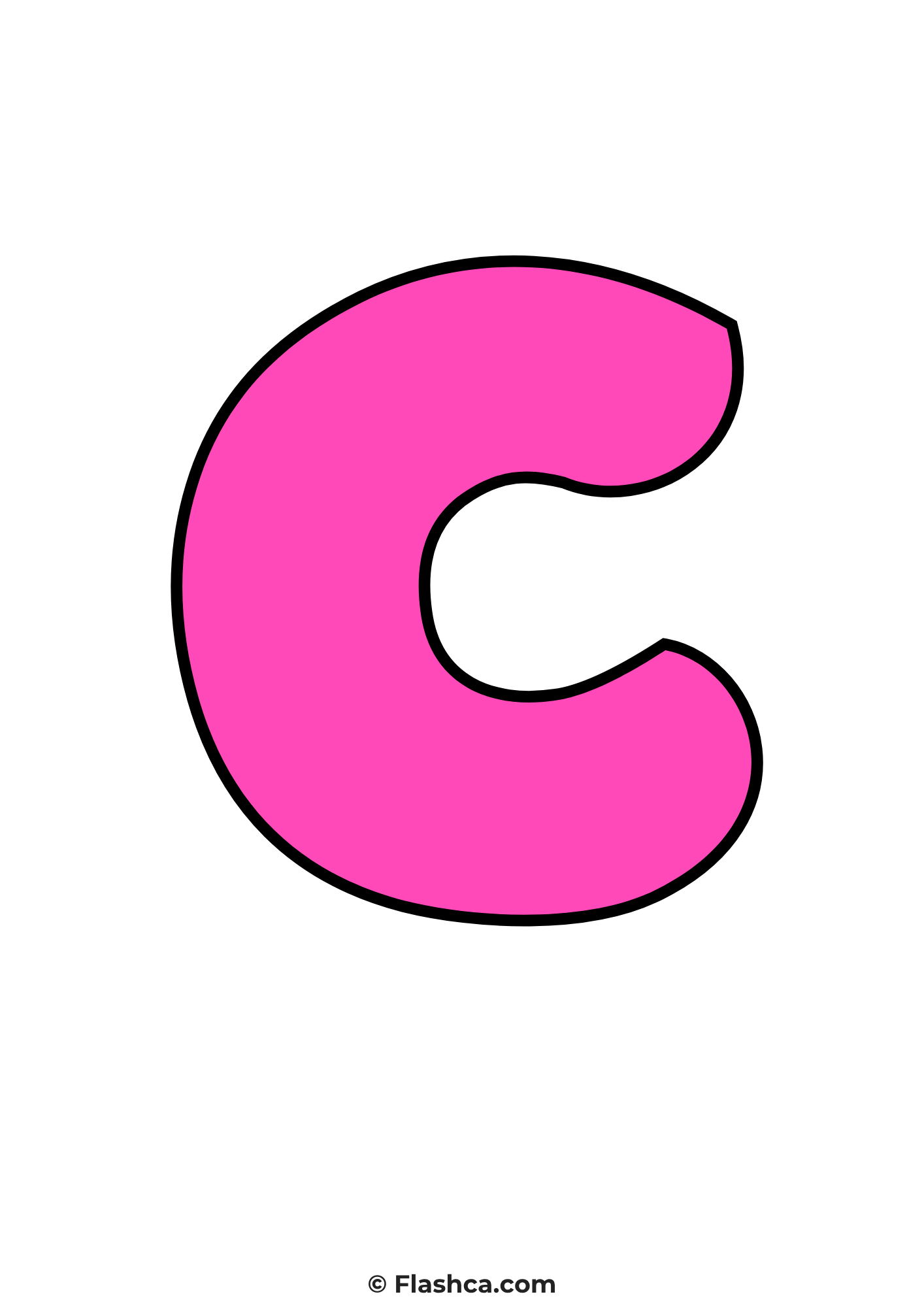 Pink bubble letter c Pink bubble letter c