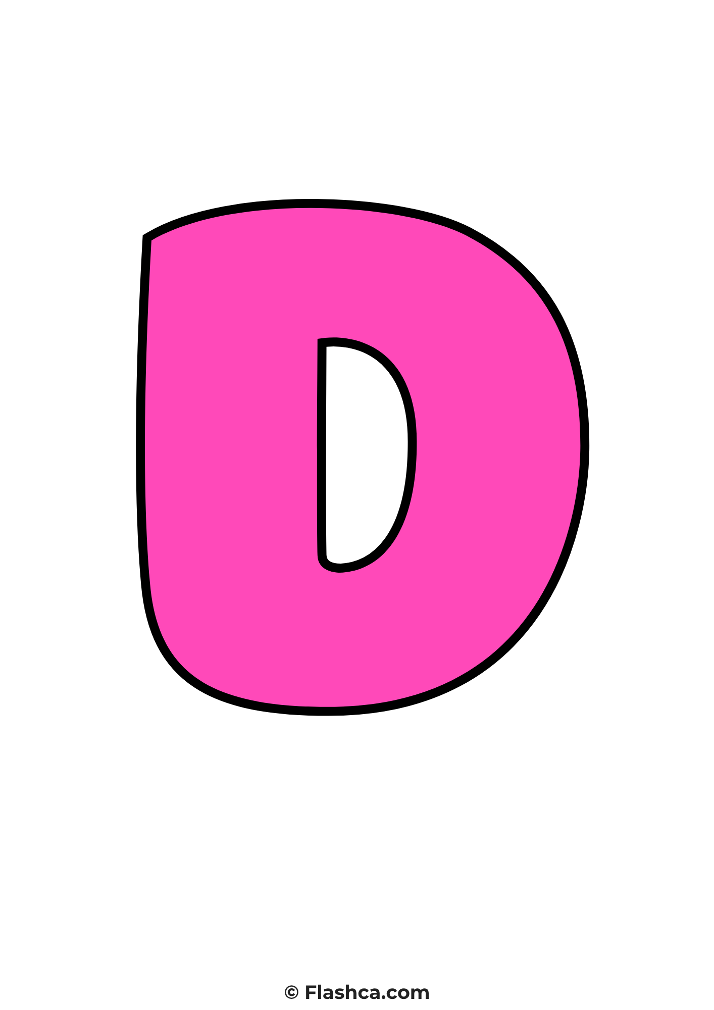 Pink bubble letter d Pink bubble letter d