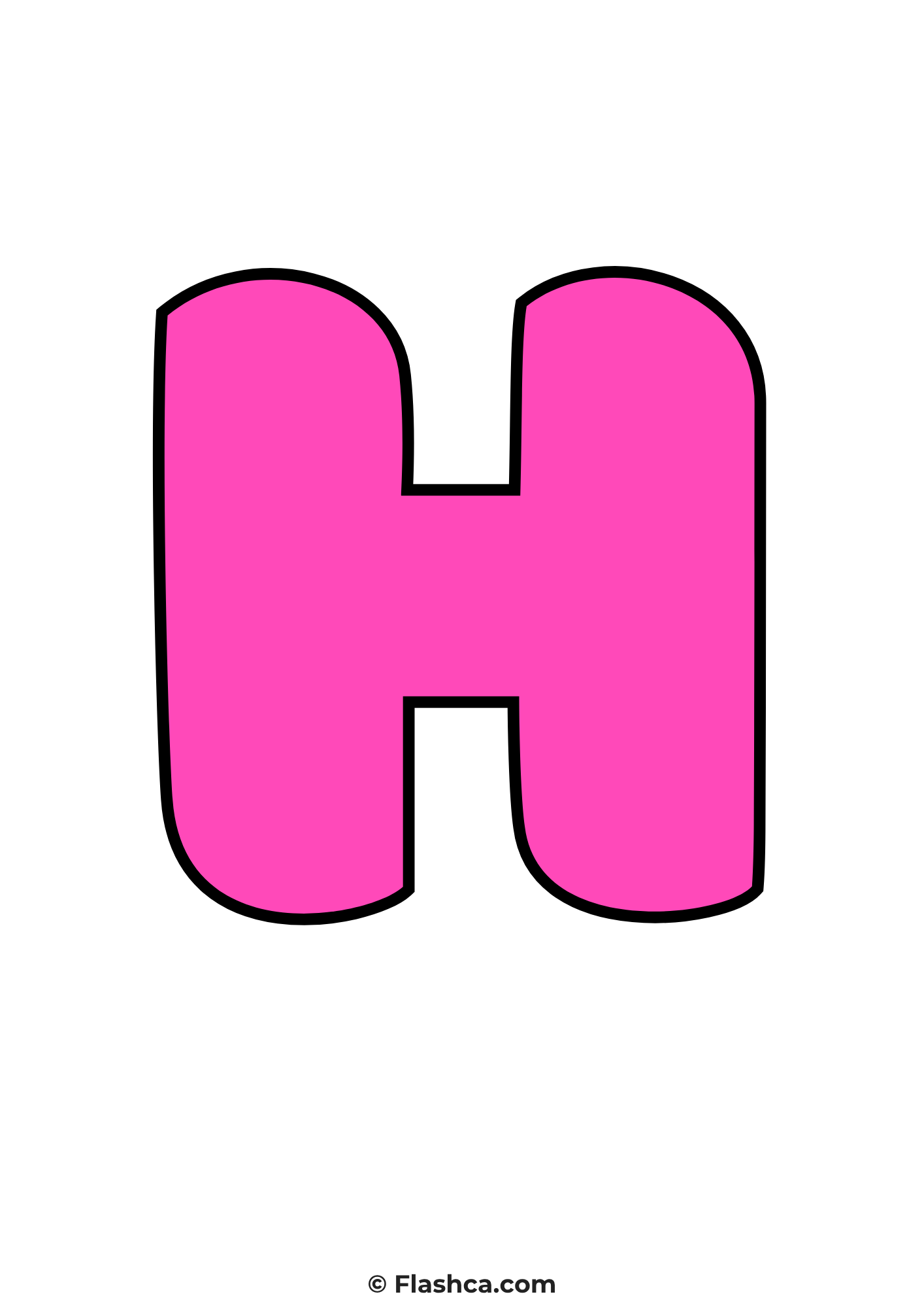 Pink bubble letter h Pink bubble letter h