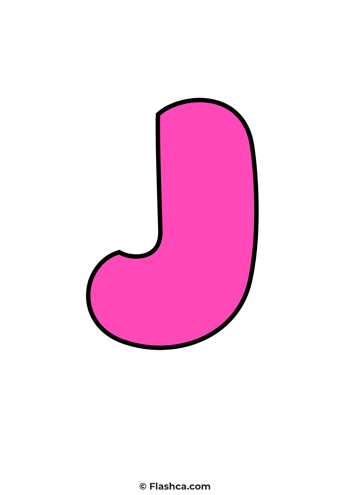 Pink bubble letter j Pink bubble letter j