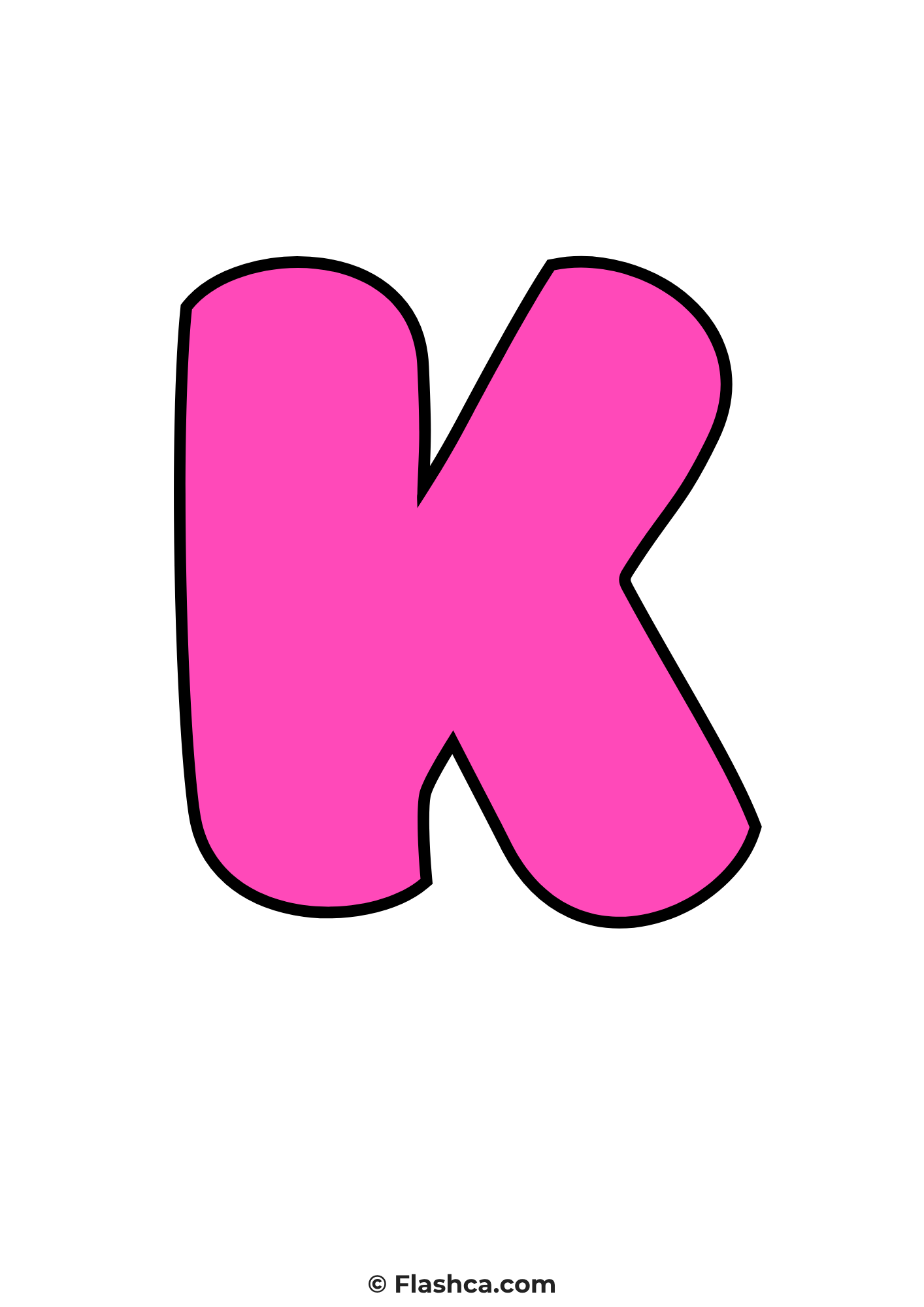 Pink bubble letter k Pink bubble letter k