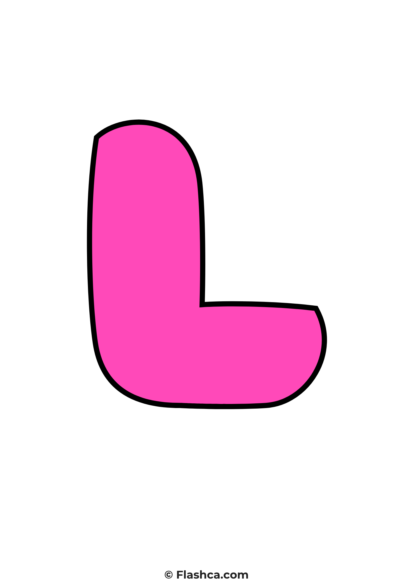 Pink bubble letter l Pink bubble letter l