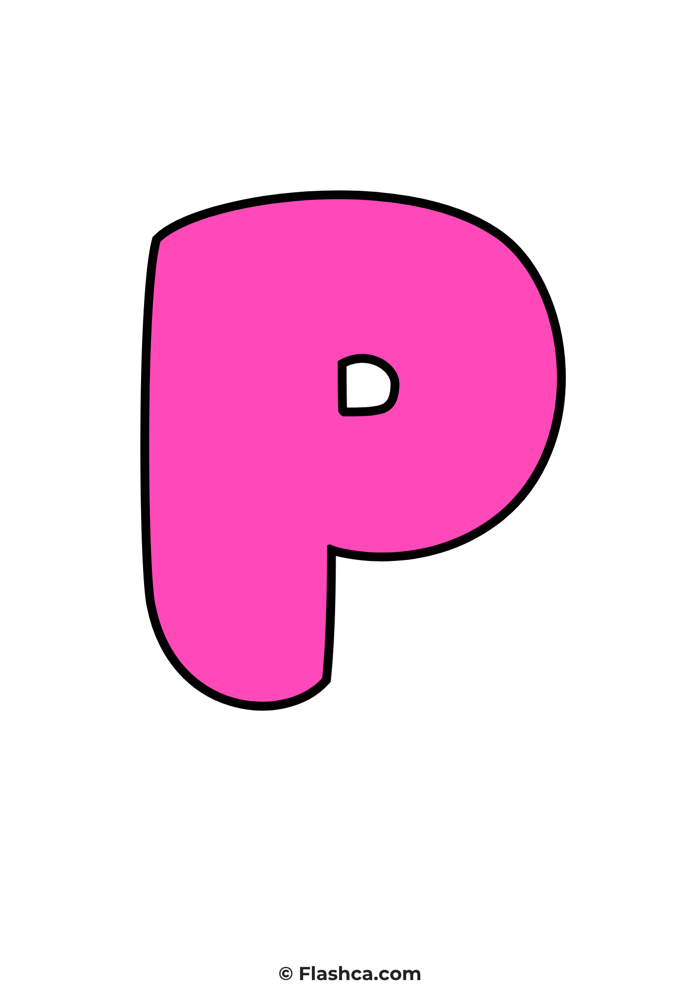 Pink bubble letter p Pink bubble letter p
