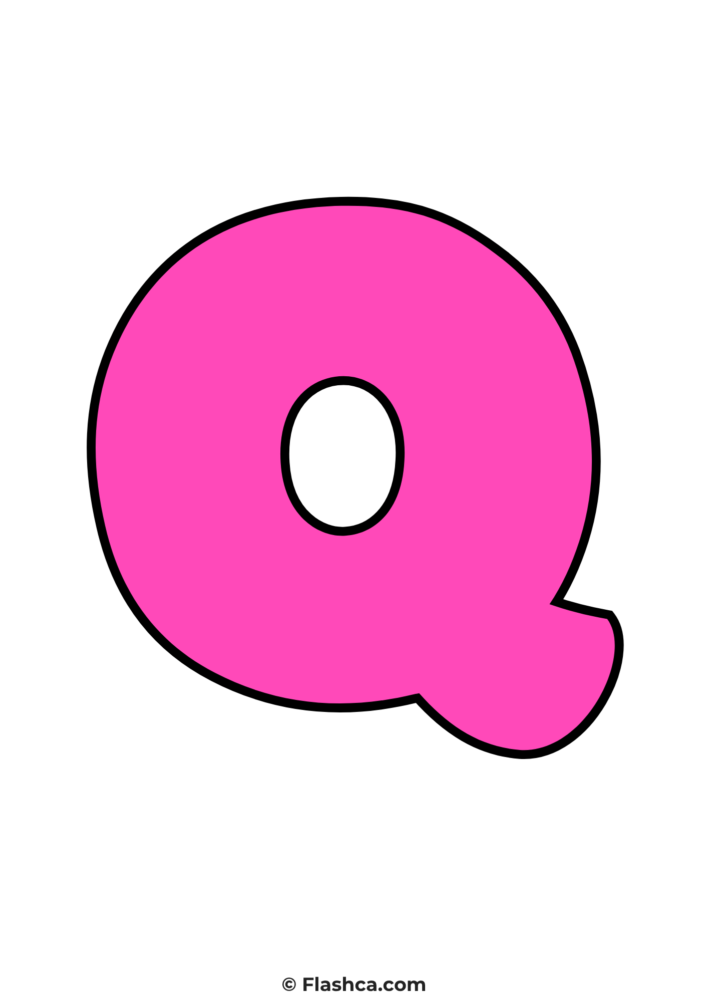 Pink bubble letter q Pink bubble letter q