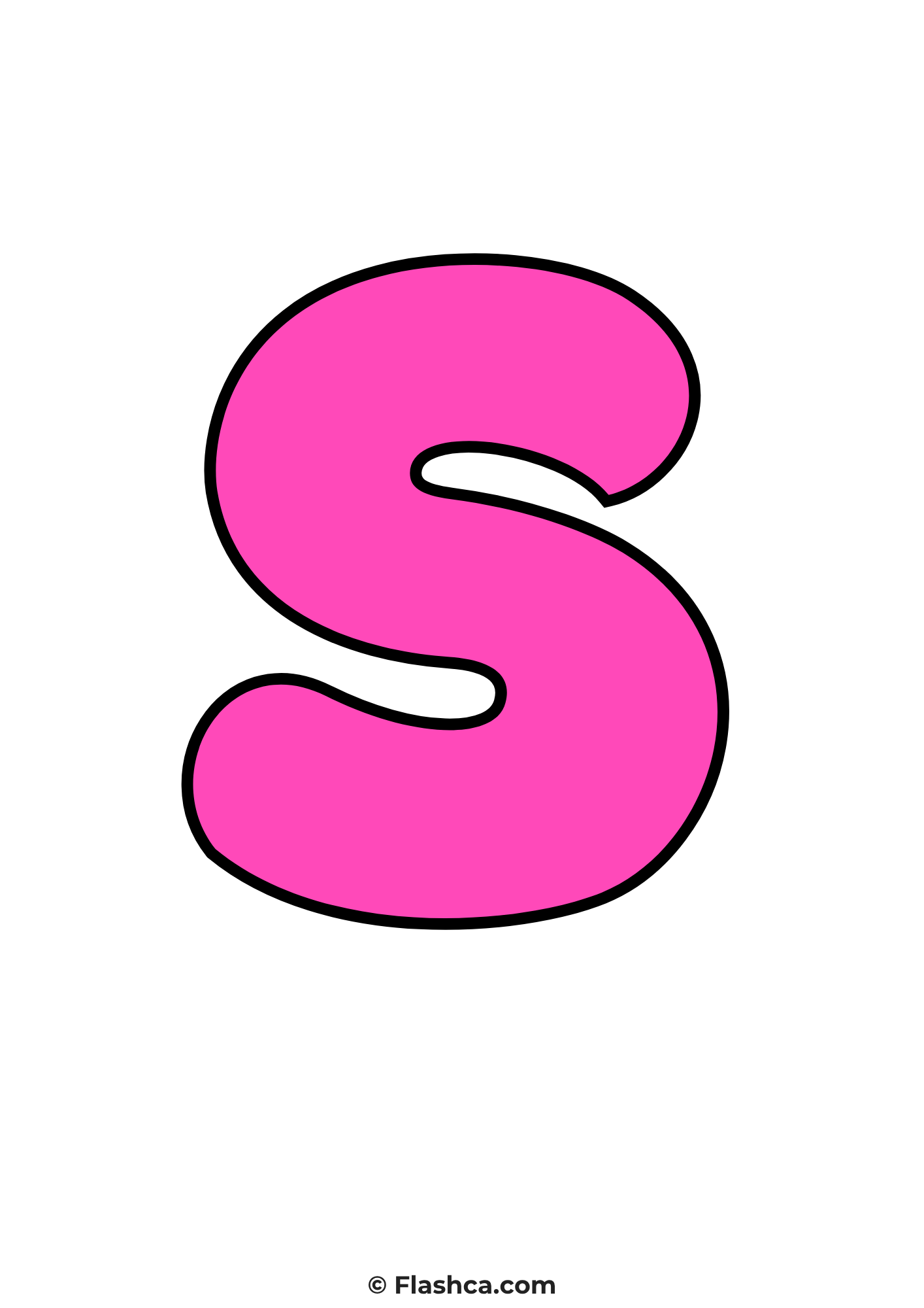Pink bubble letter s Pink bubble letter s