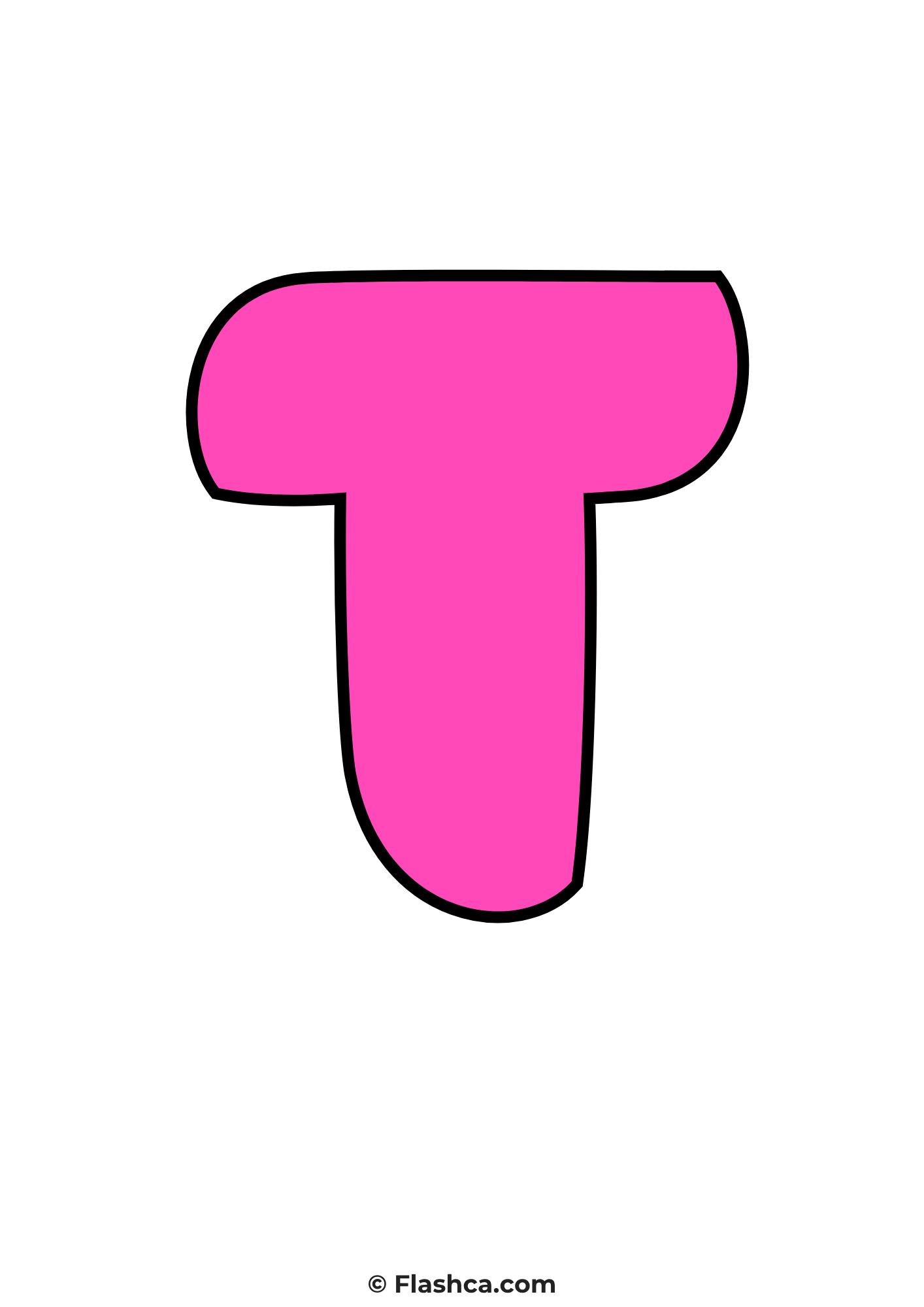 Pink bubble letter t Pink bubble letter t