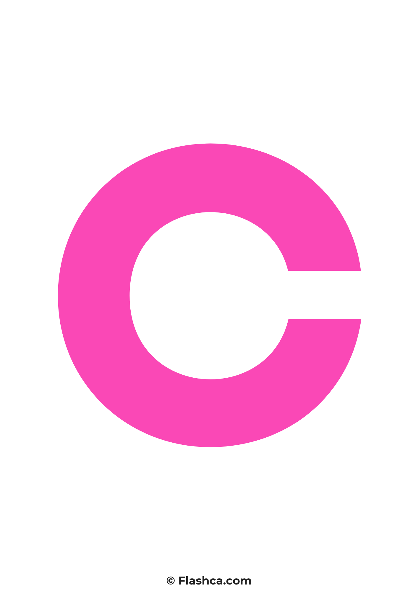 Pink letter c Pink letter c