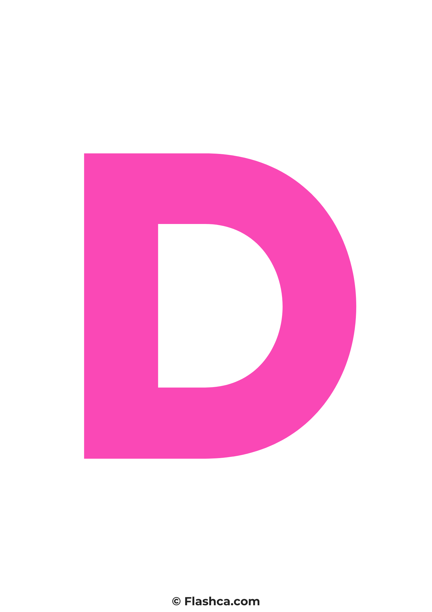 Pink letter d Pink letter d