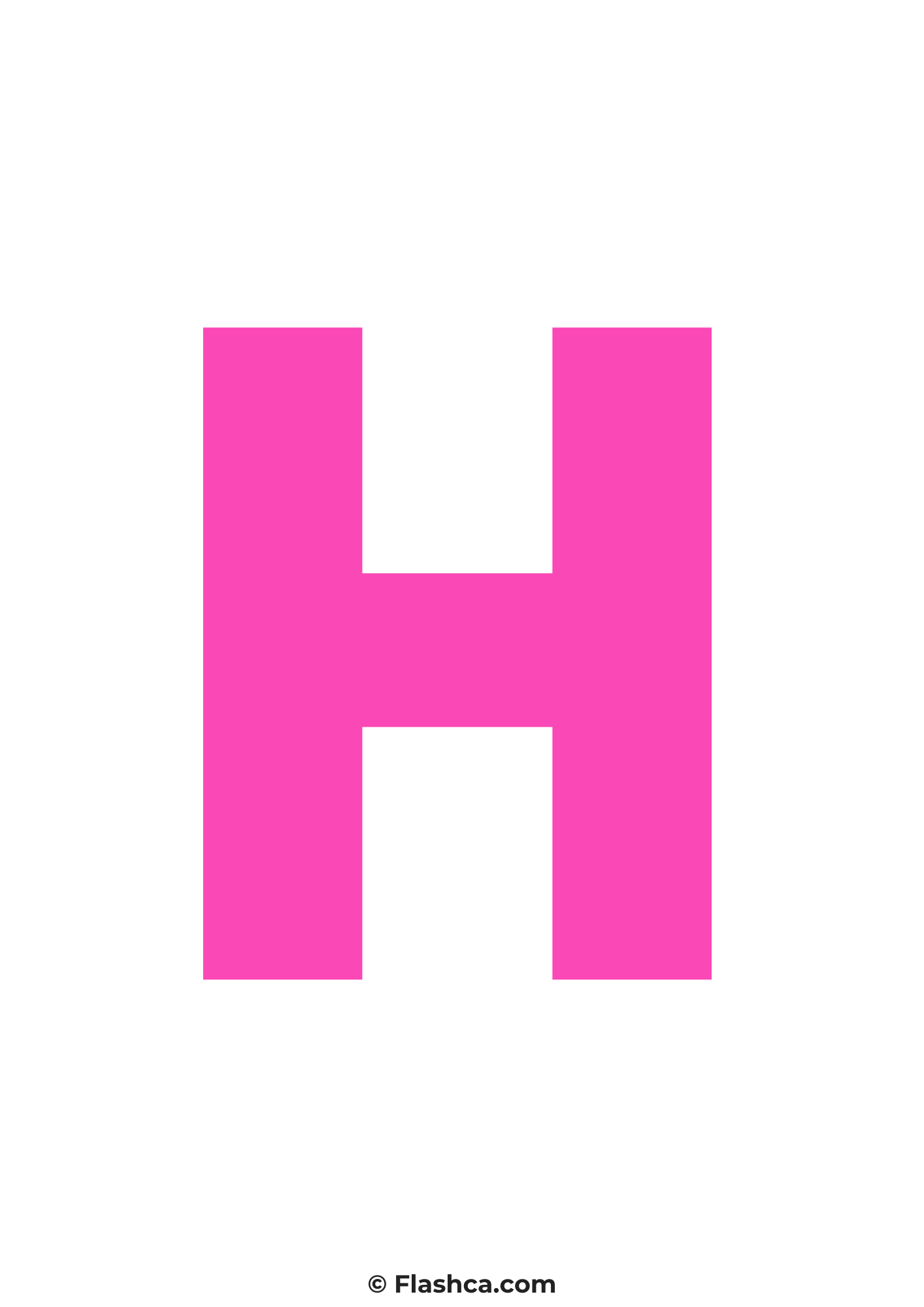 Pink letter h Pink letter h