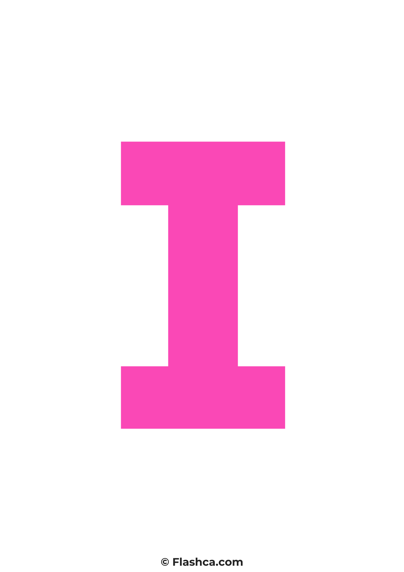 Pink letter i Pink letter i