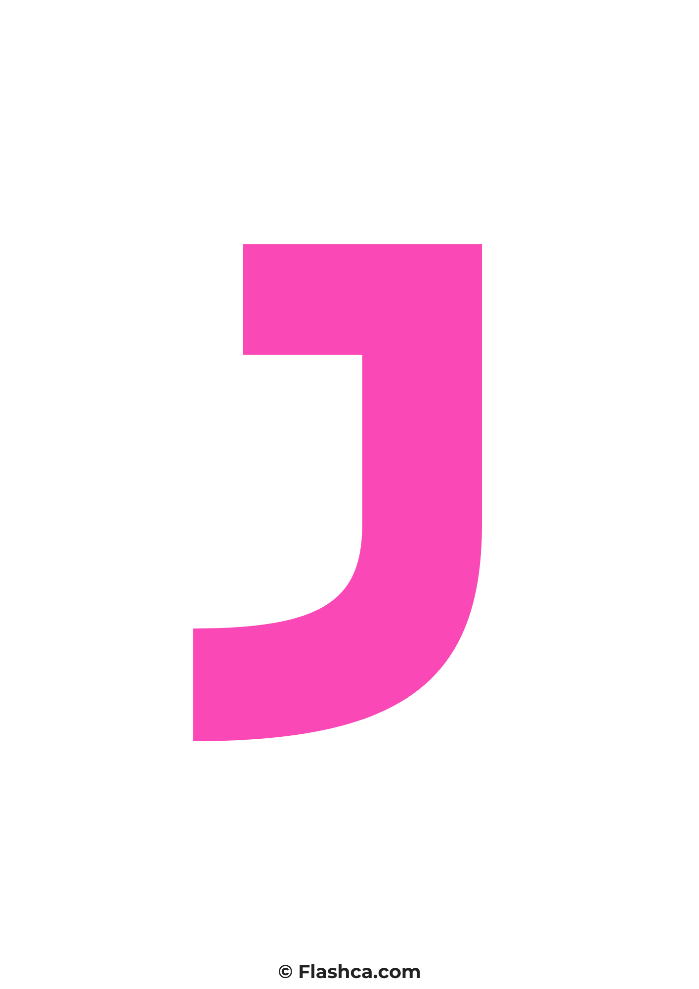 Pink letter j Pink letter j