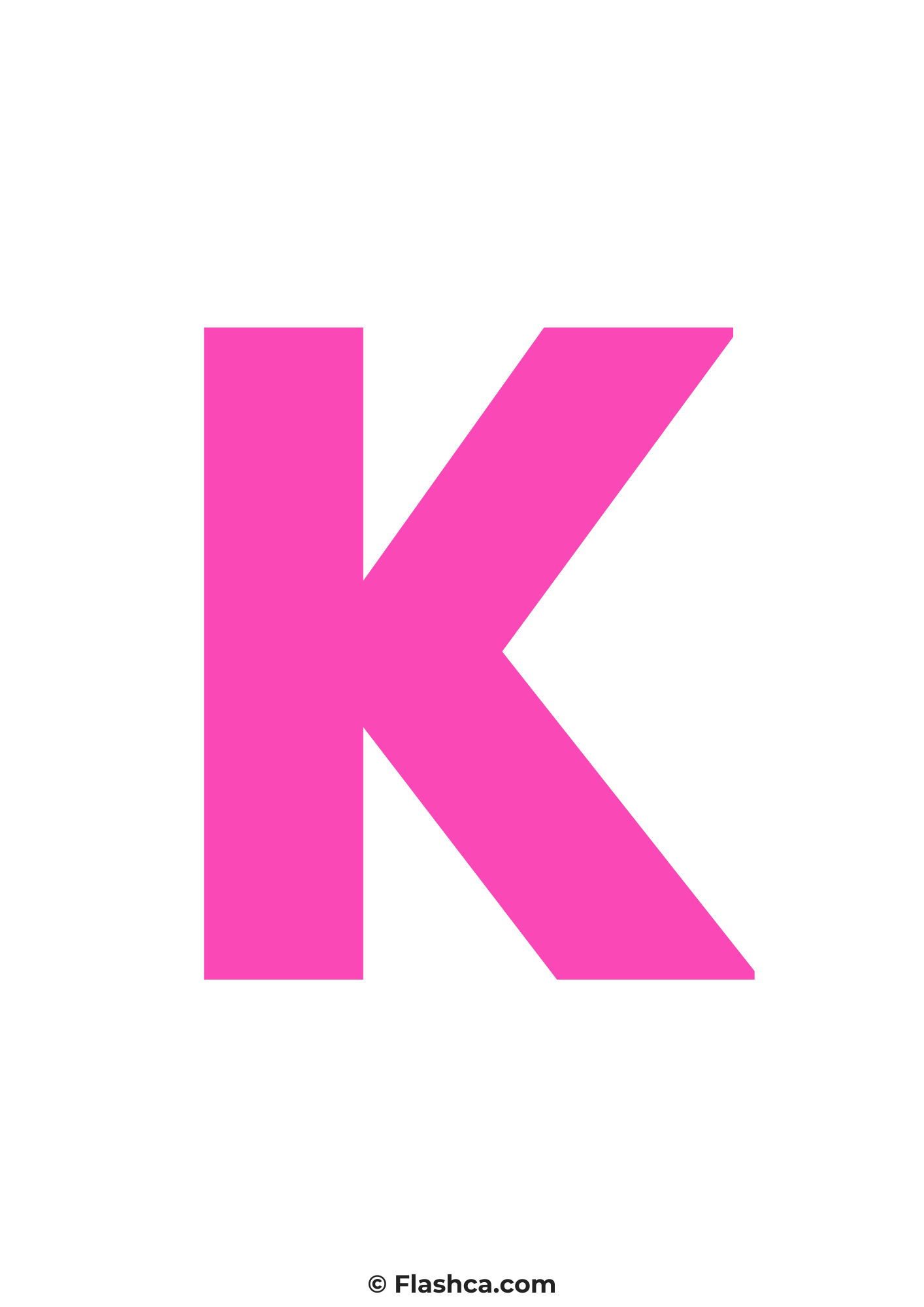 Pink letter k Pink letter k