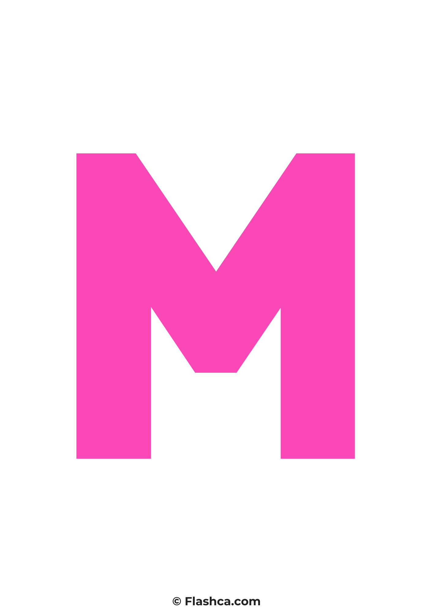 Pink letter m Pink letter m