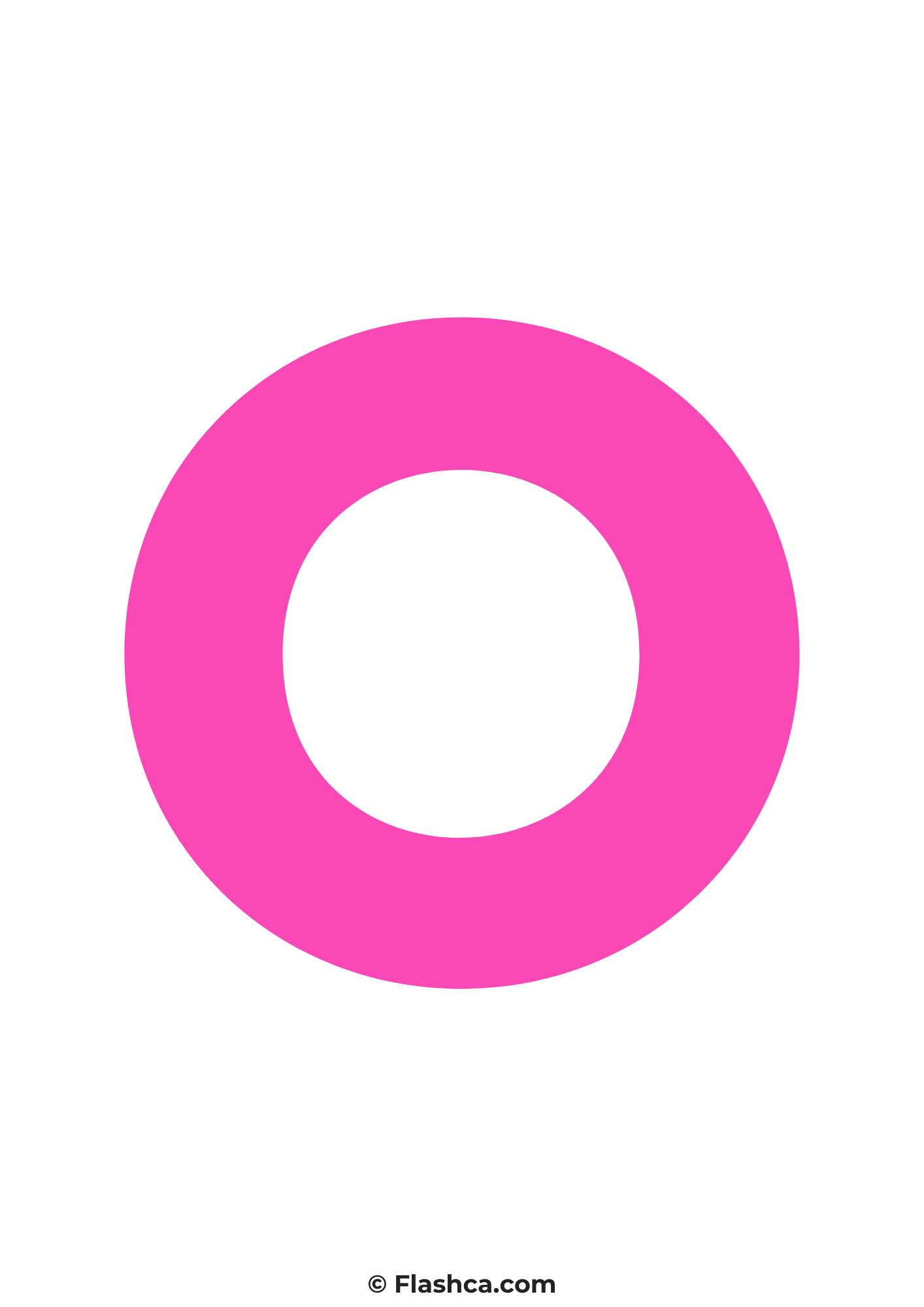 Pink letter o Pink letter o