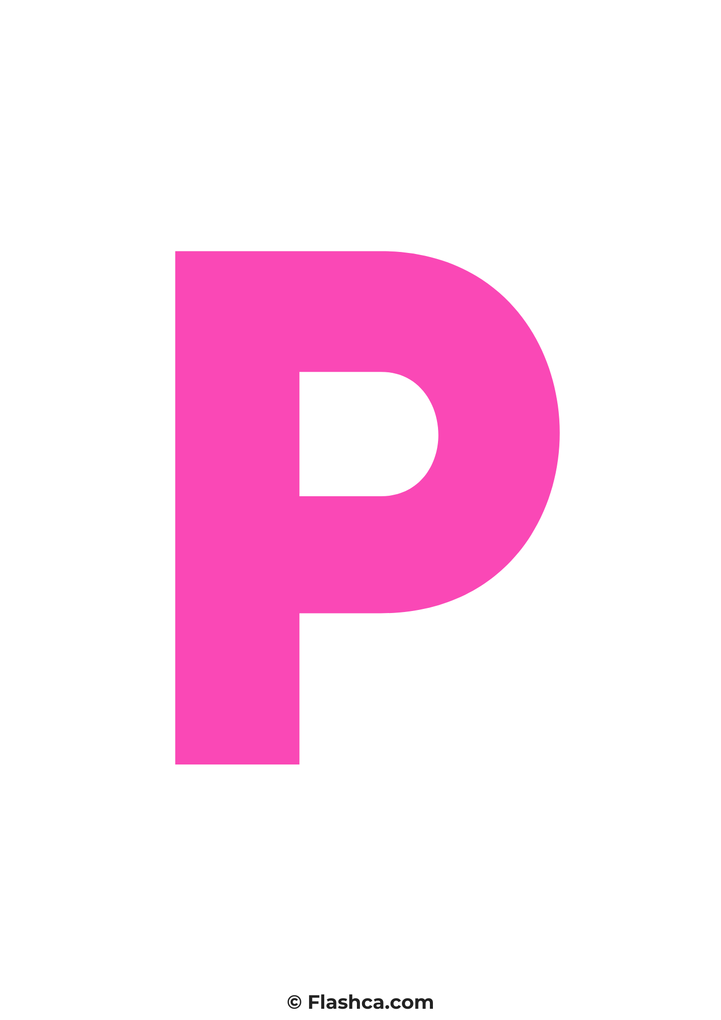 Pink letter p Pink letter p