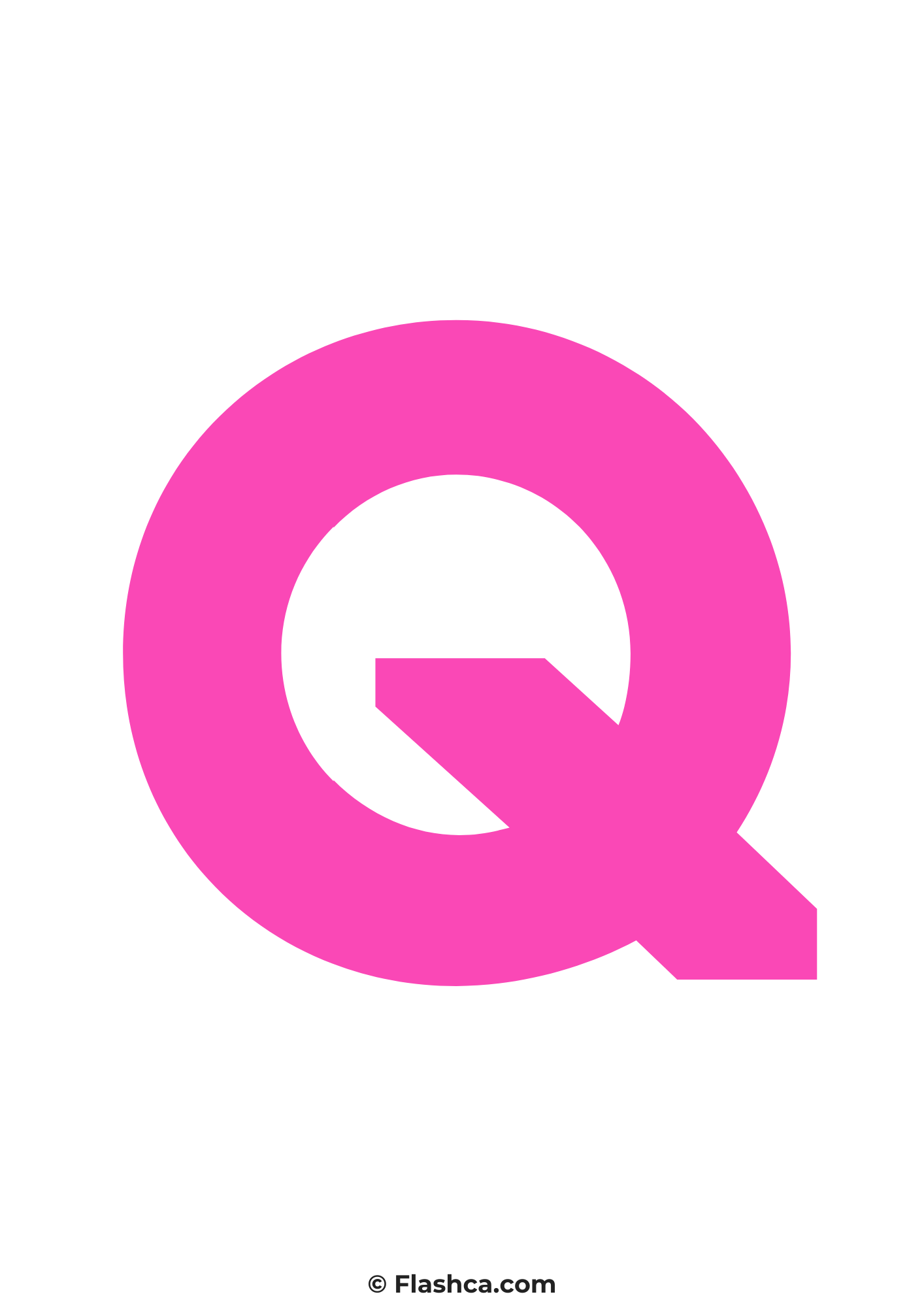 Pink letter q Pink letter q