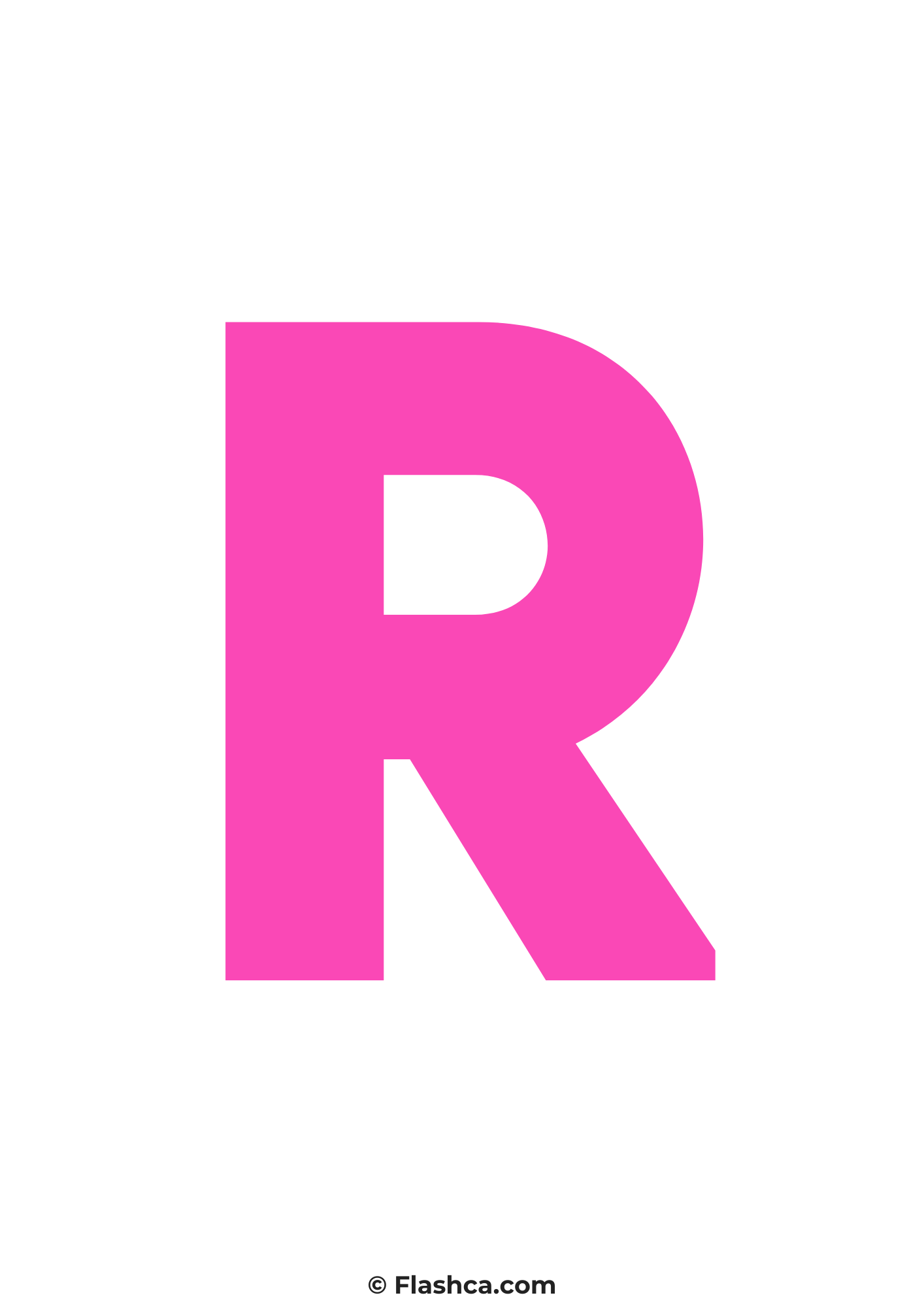 Pink letter r Pink letter r