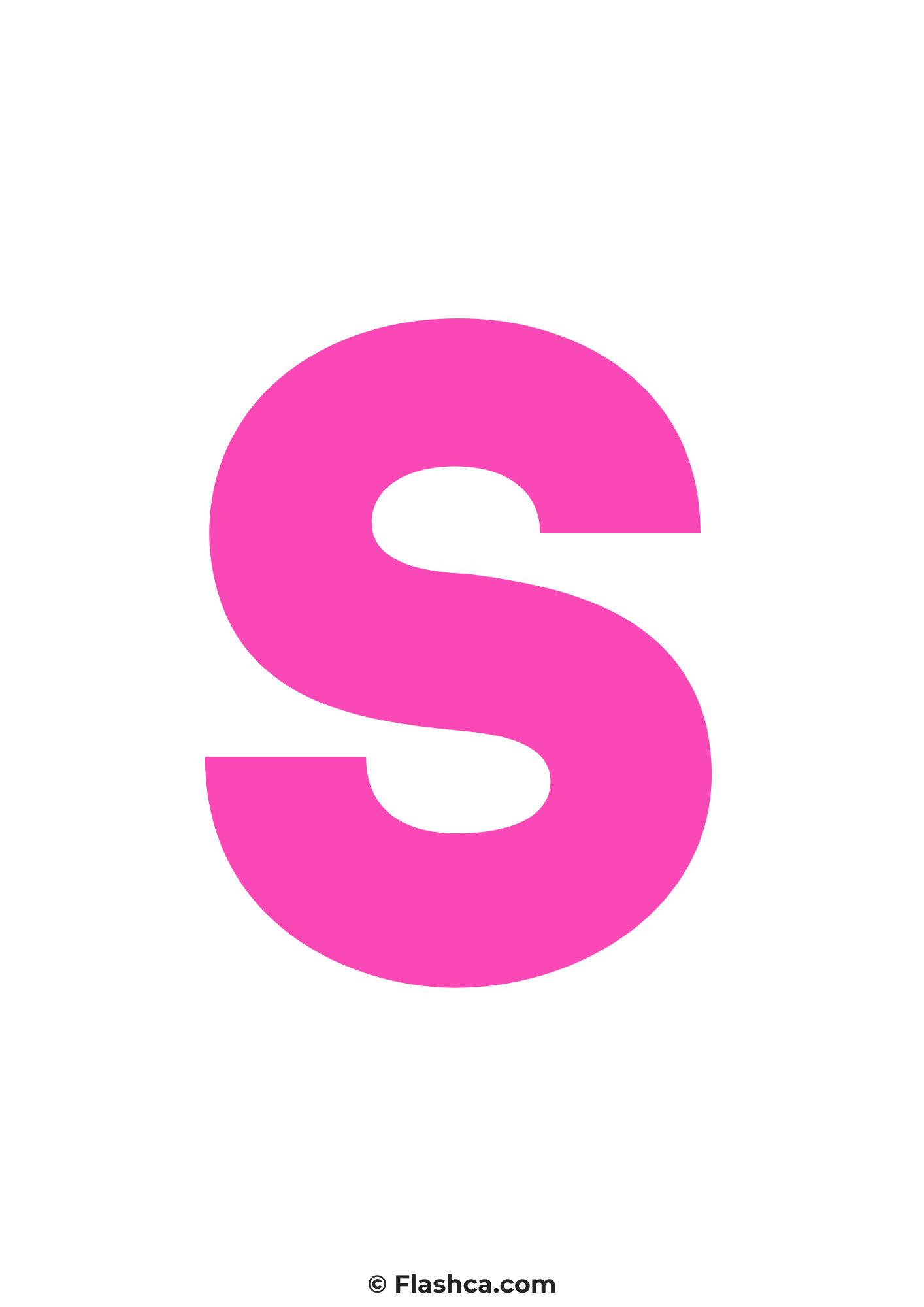 Pink letter s Pink letter s