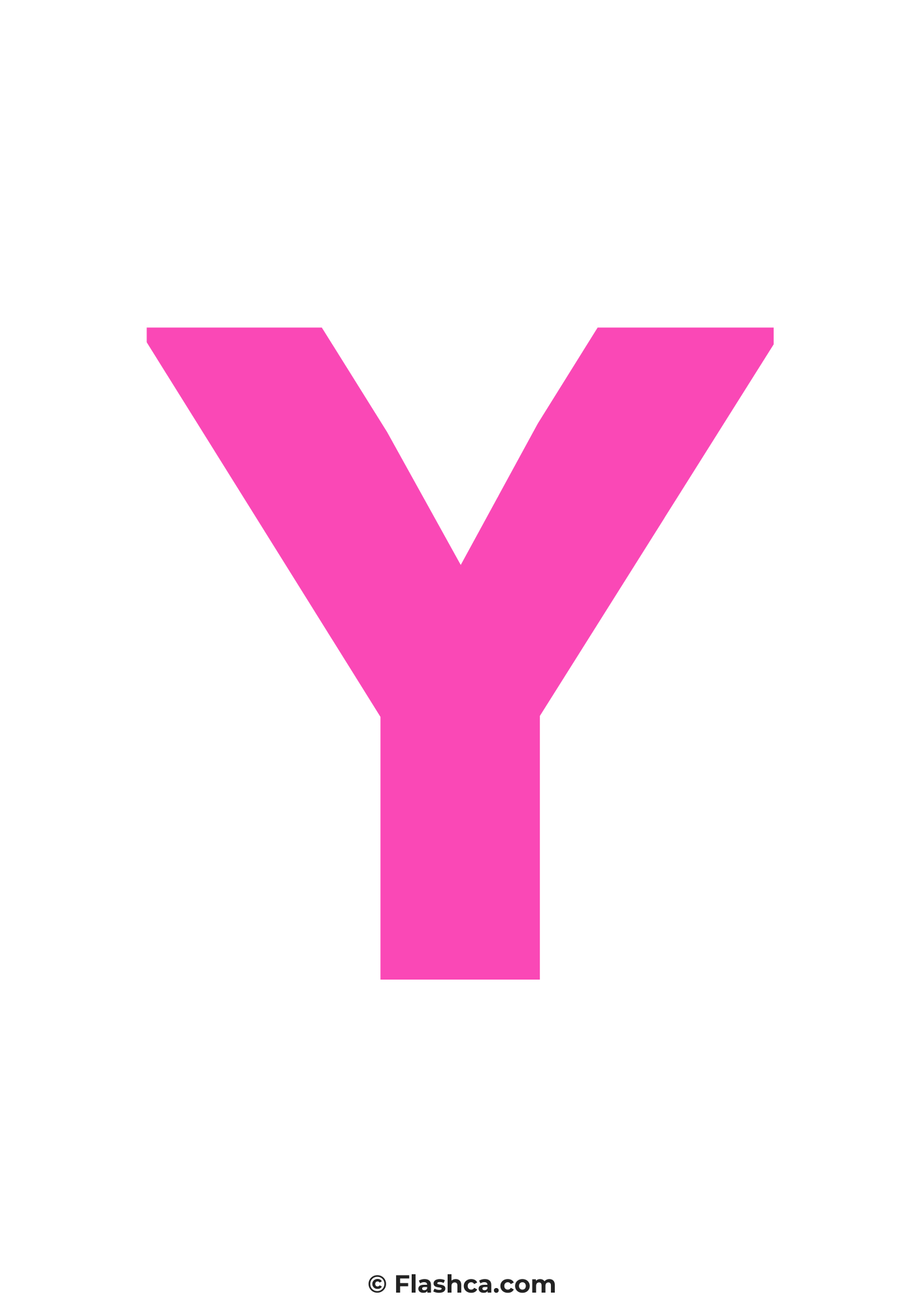 Pink letter y Pink letter y