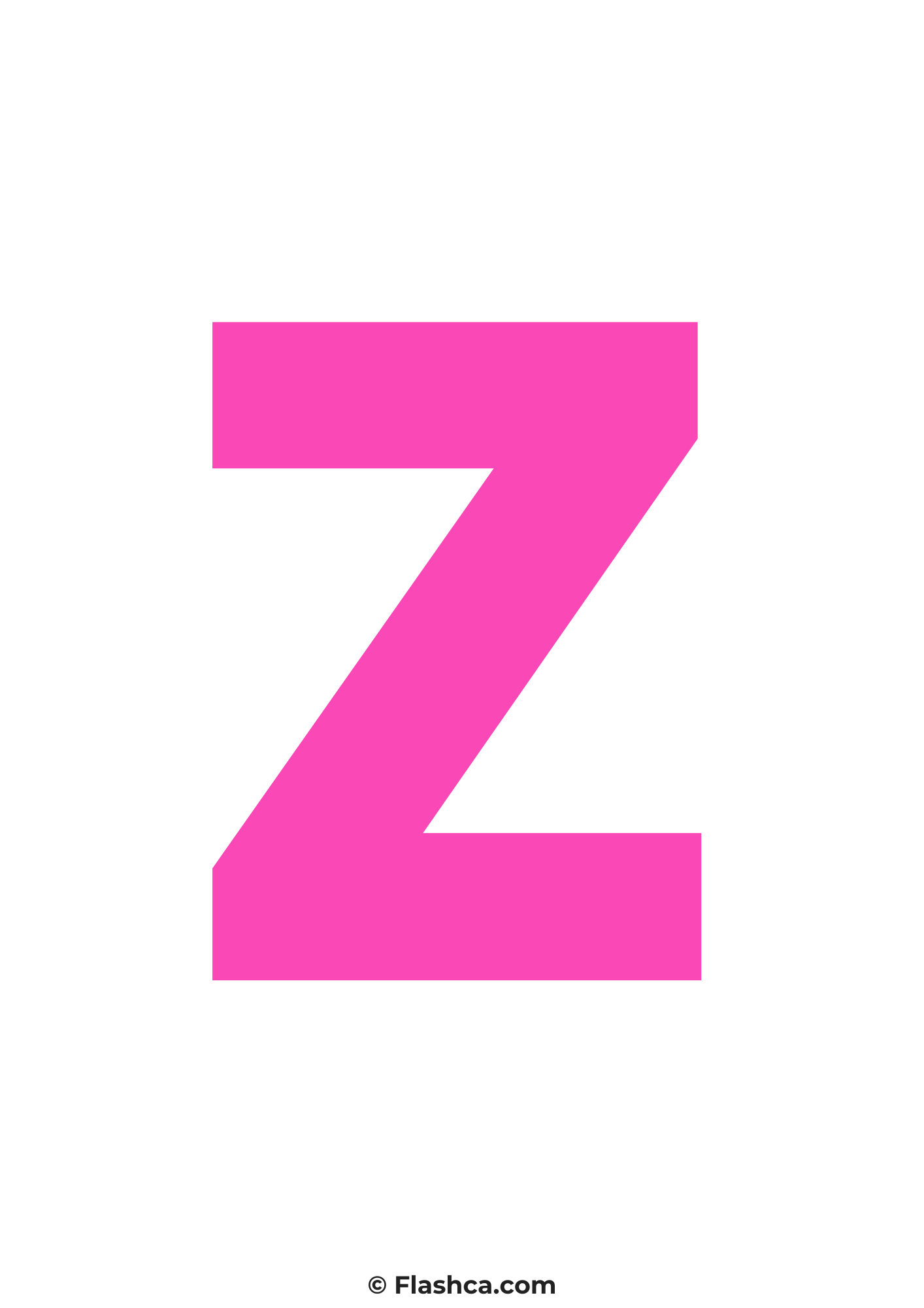 Pink letter z Pink letter z