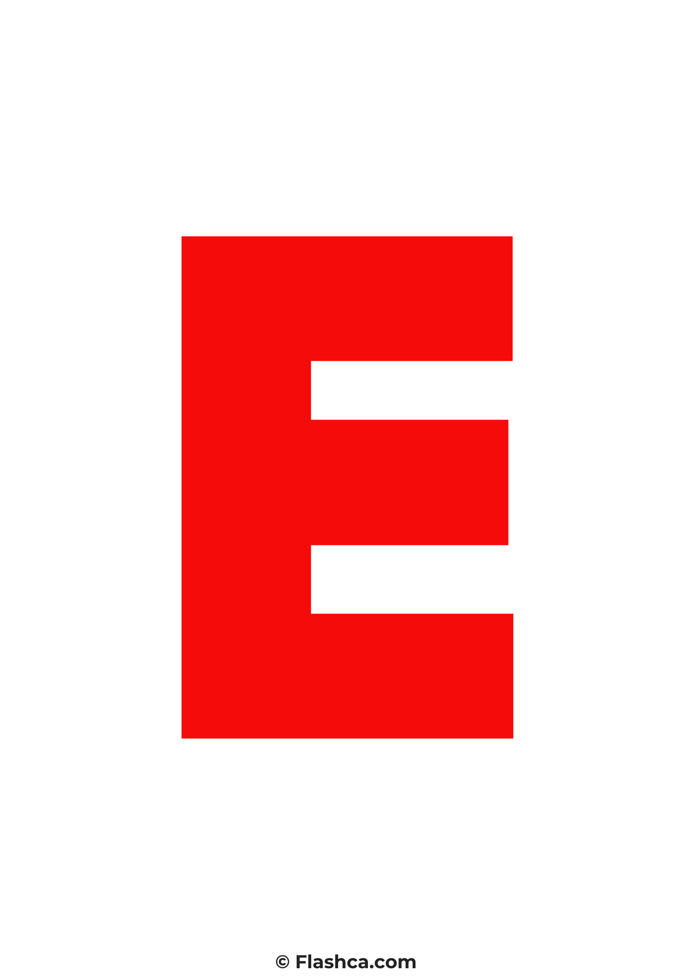 Red letter e Red letter e