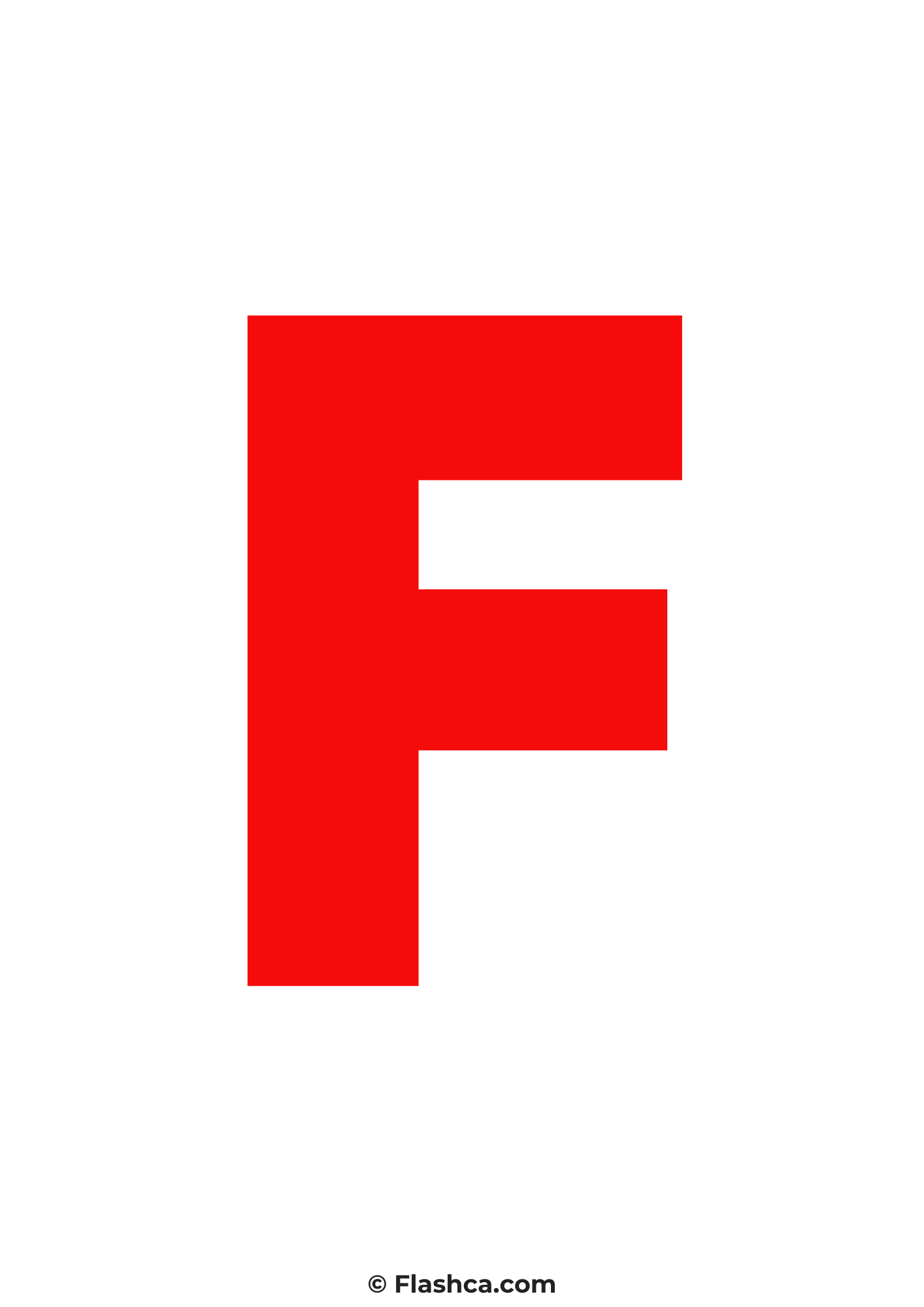 Red letter f Red letter f