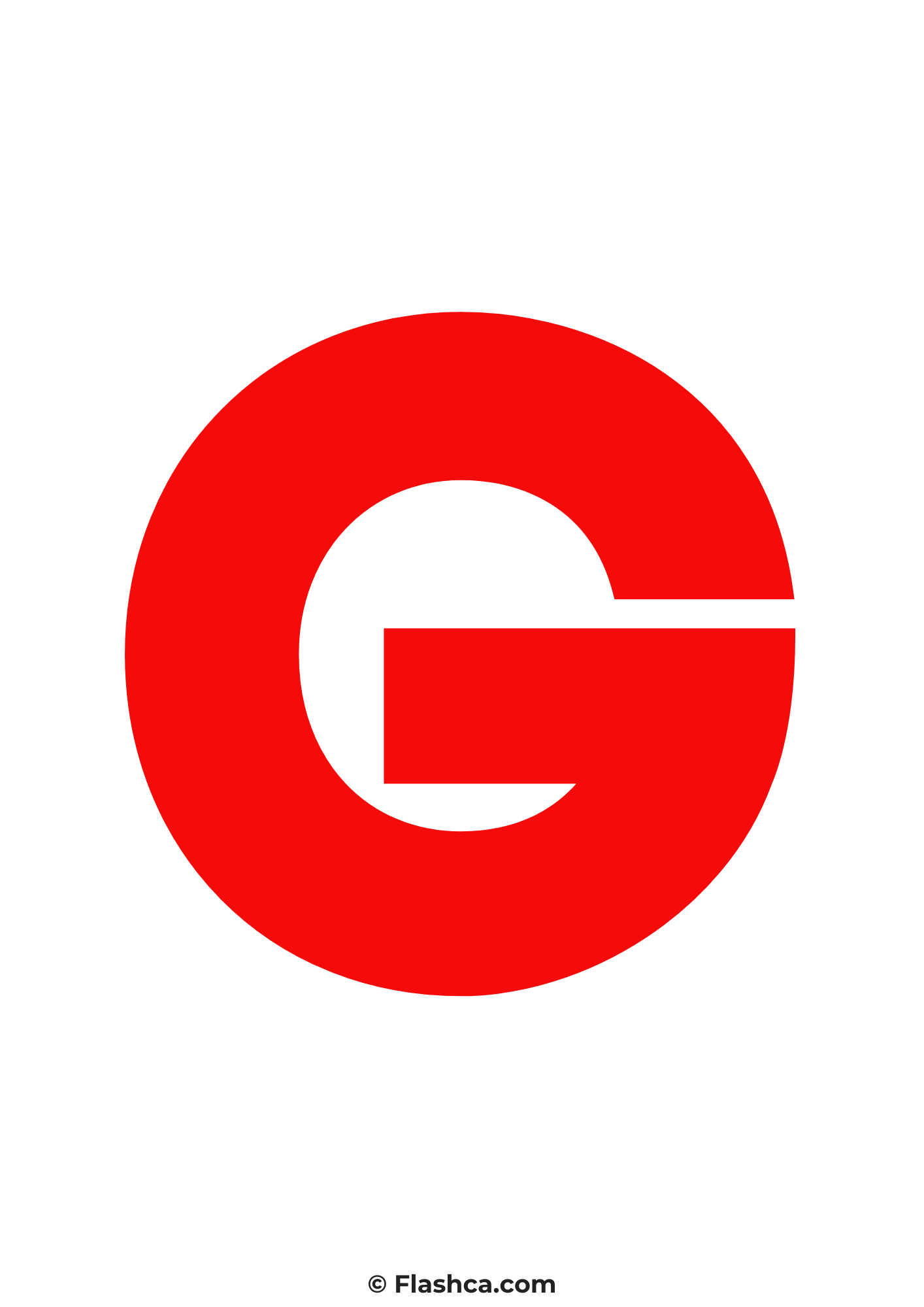 Red letter g Red letter g