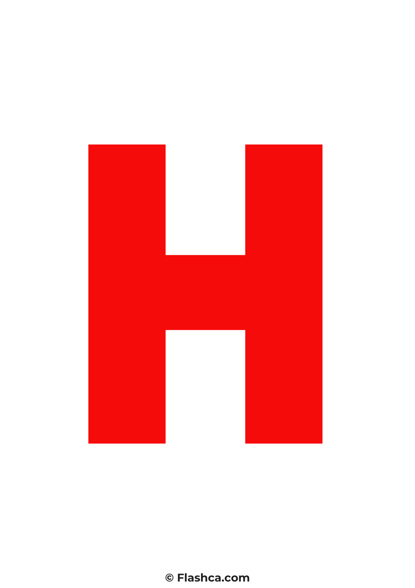 Red letter h Red letter h